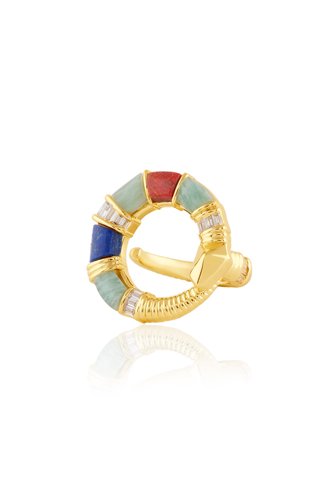 Divina Statement Ring 18kt Gold Plated