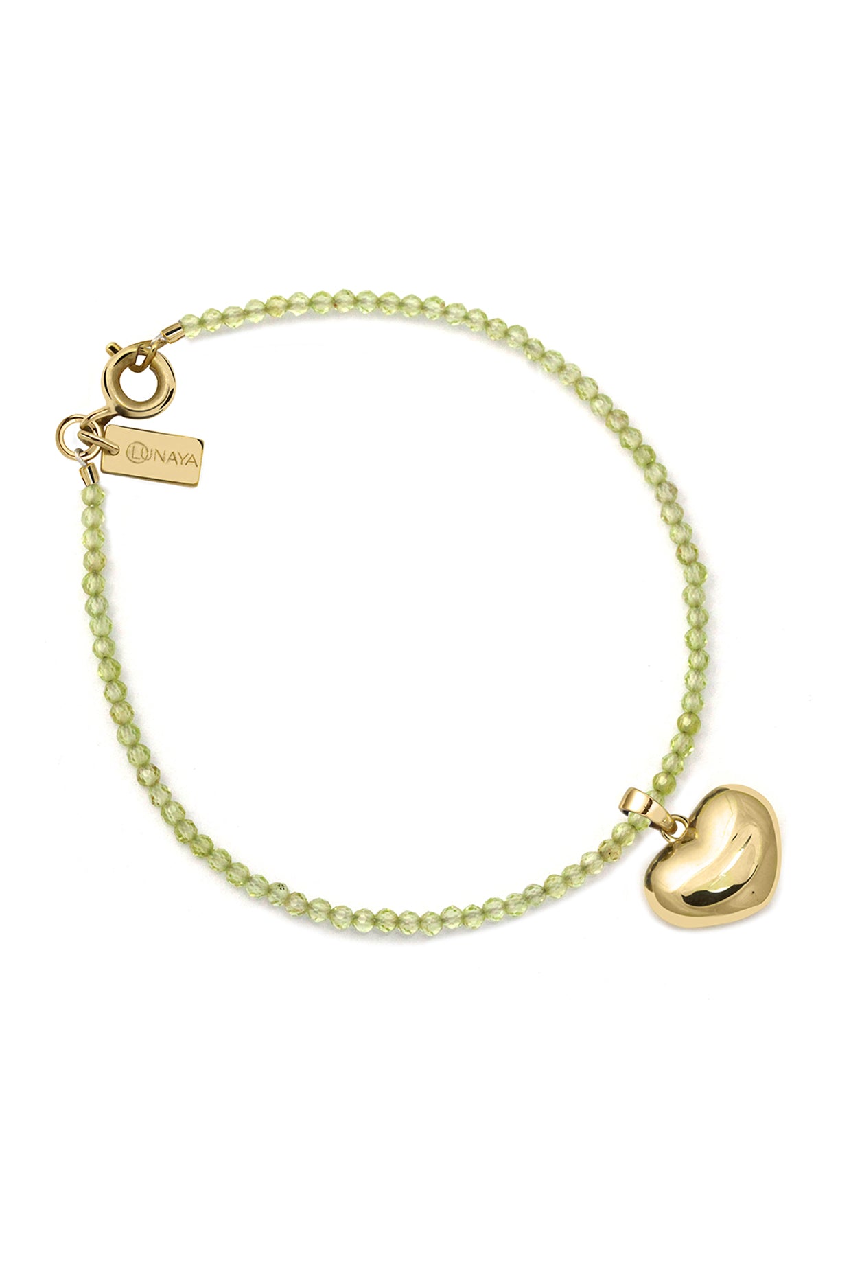 18Kt Gold Plated Heart Prediot Beaded Bracelet