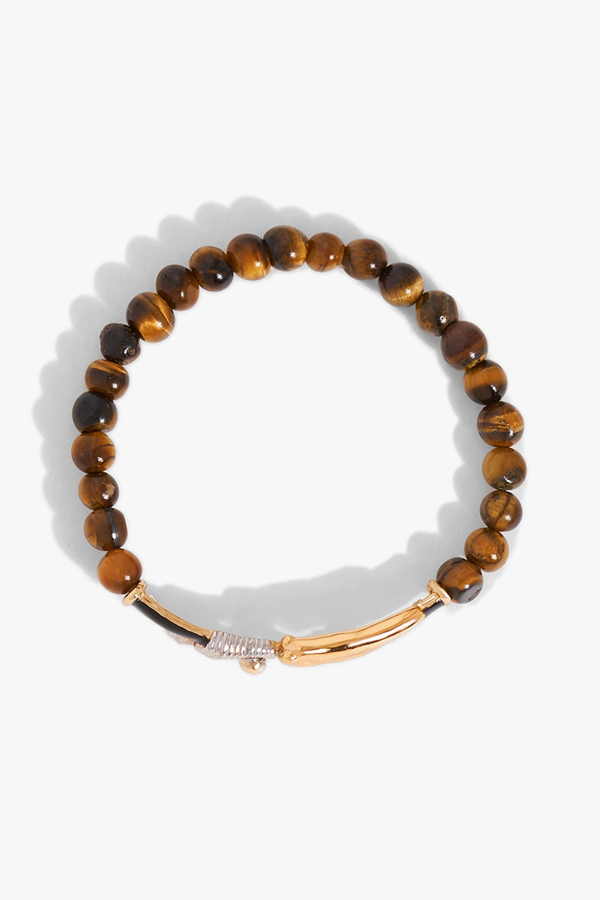 KOKO Sigil Beaded Bracelet in Tiger Stone