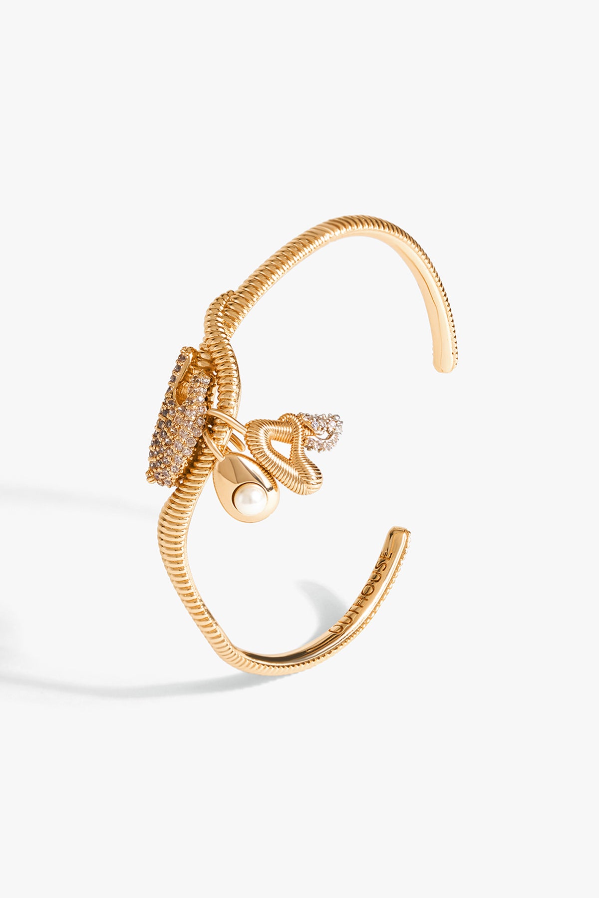 KOKO Alphabet Cuff in Amber