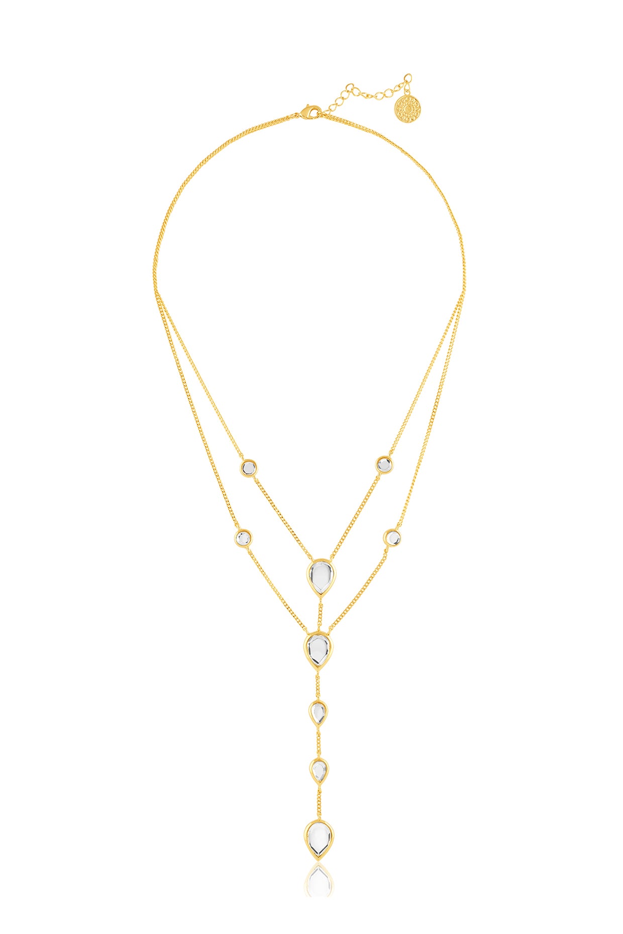 Limelight Pearl Pendant Long Necklace 18Kt Gold Plated