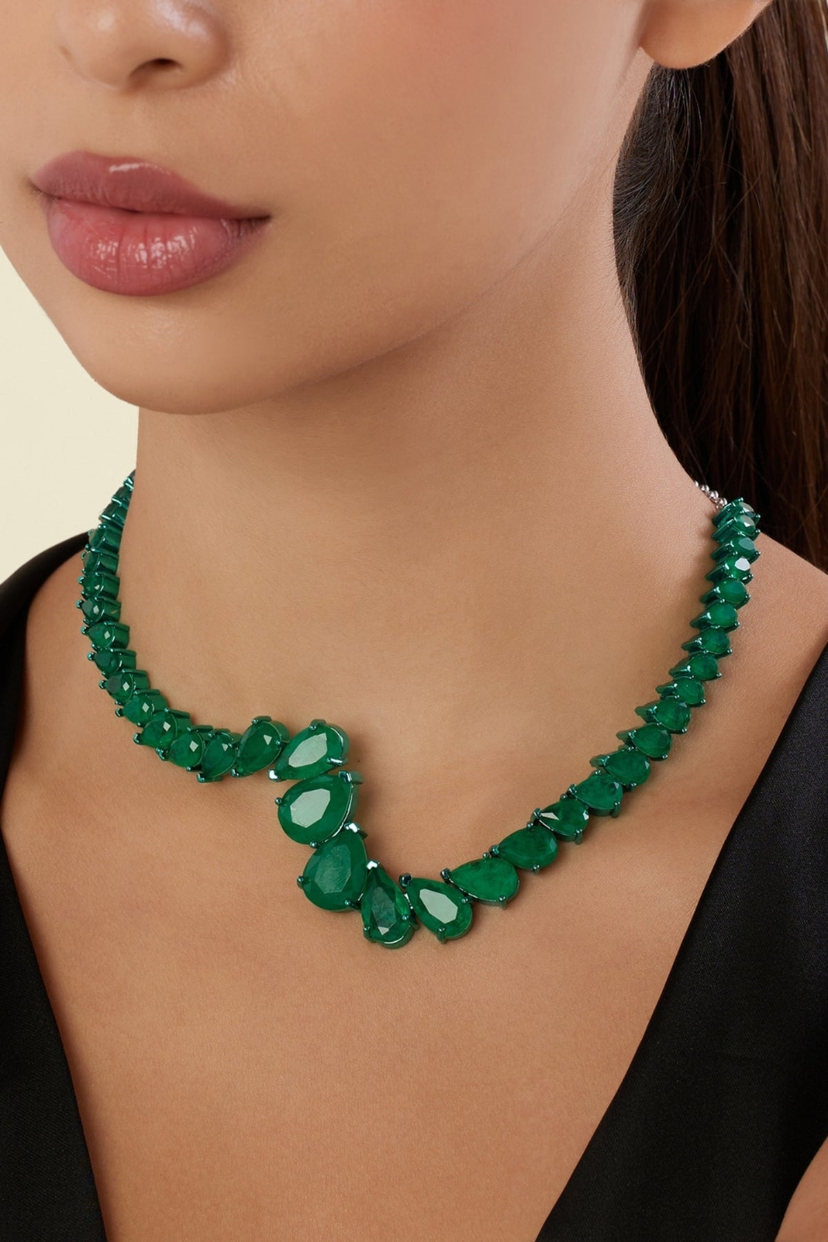 Briolette Emerald Botox Necklace