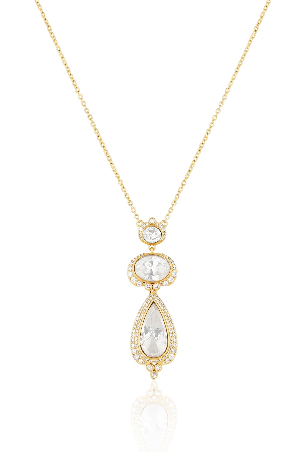 Polki Royal Cascade Necklace