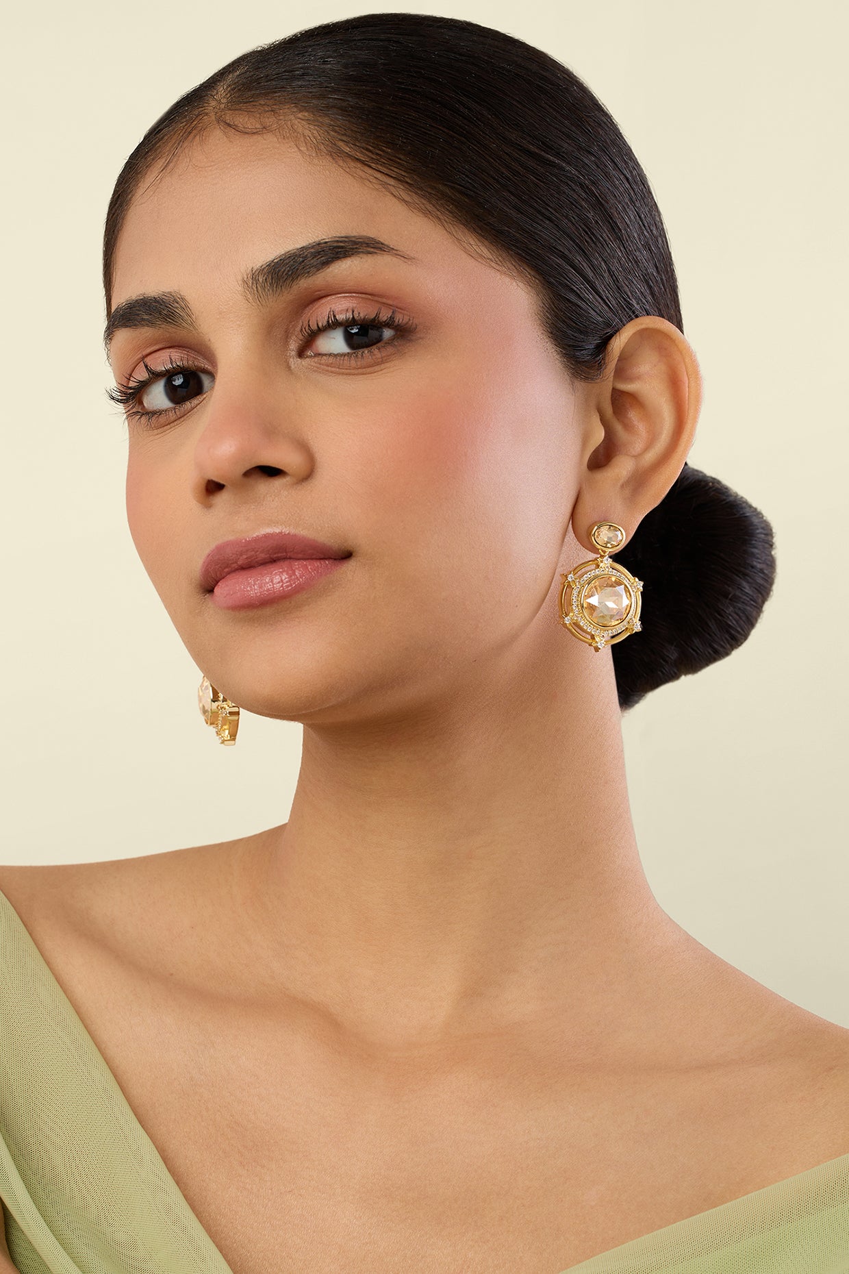 Noctra Statement Danglers 18kt Gold Plated