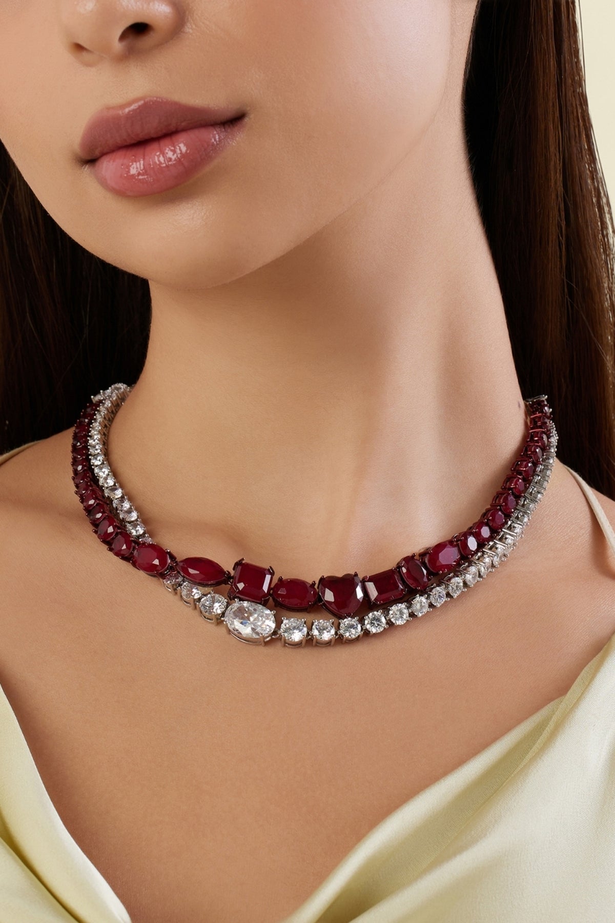 Estate Ruby Botox Necklace