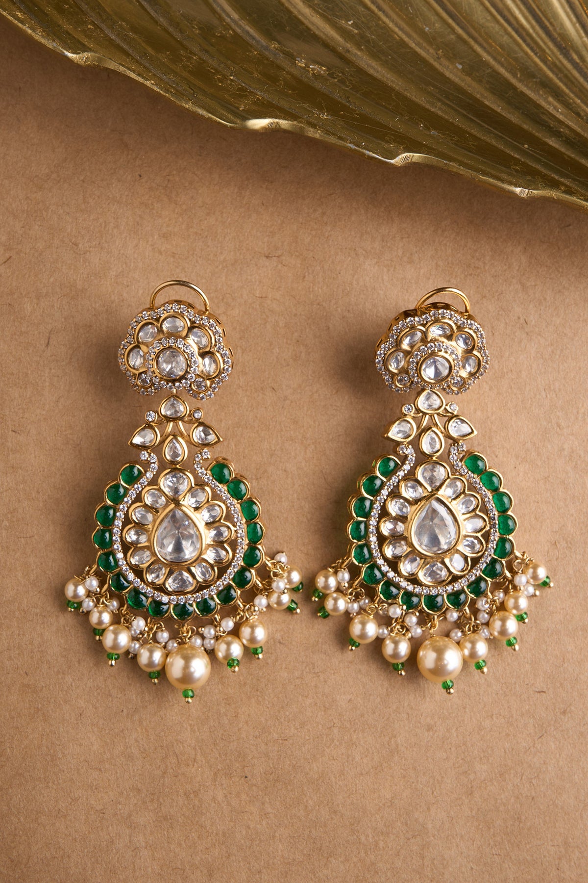 Green Mizuki Earrings