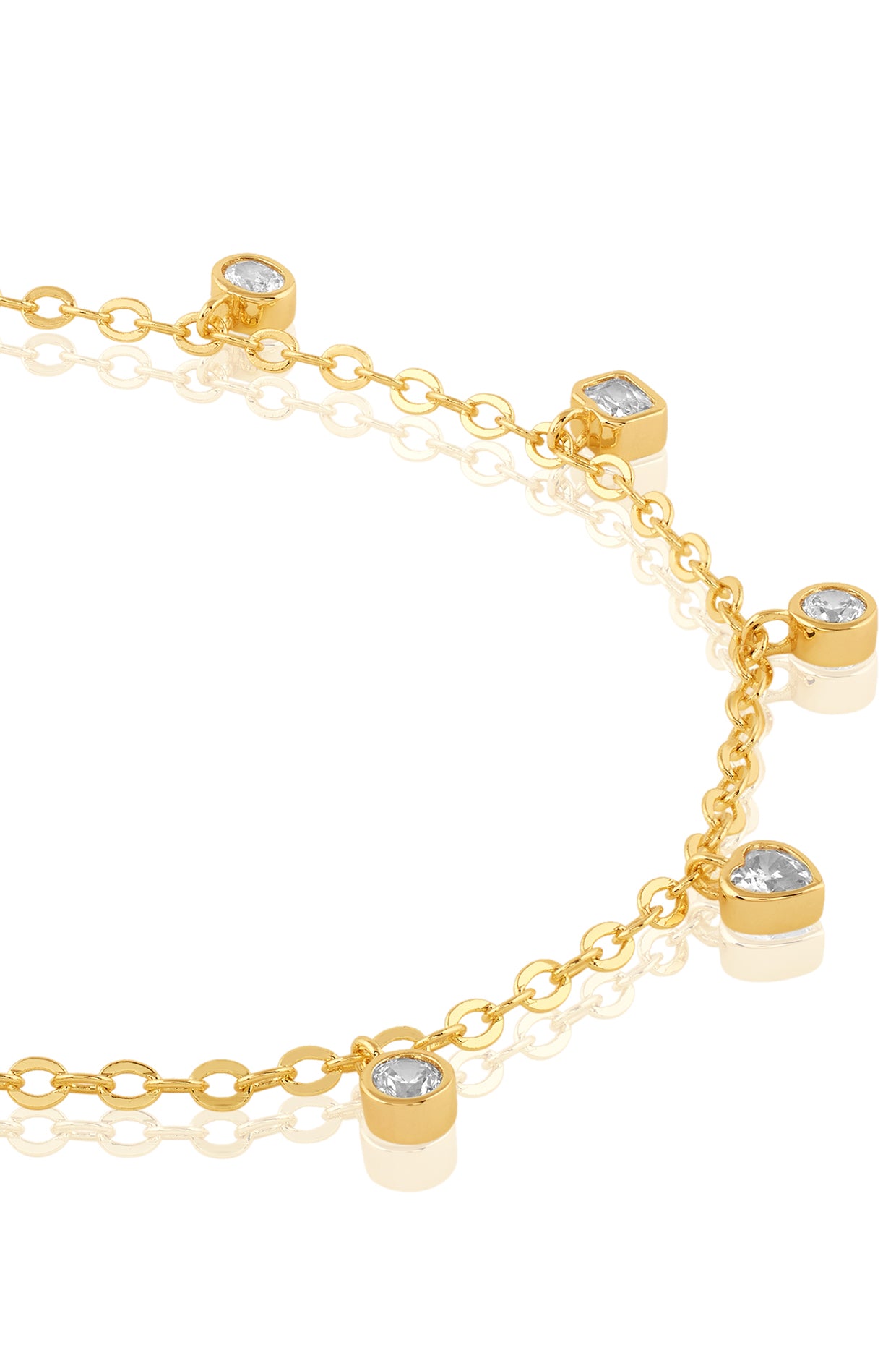 Celestial Charm Chain In 18kt Gold Plated