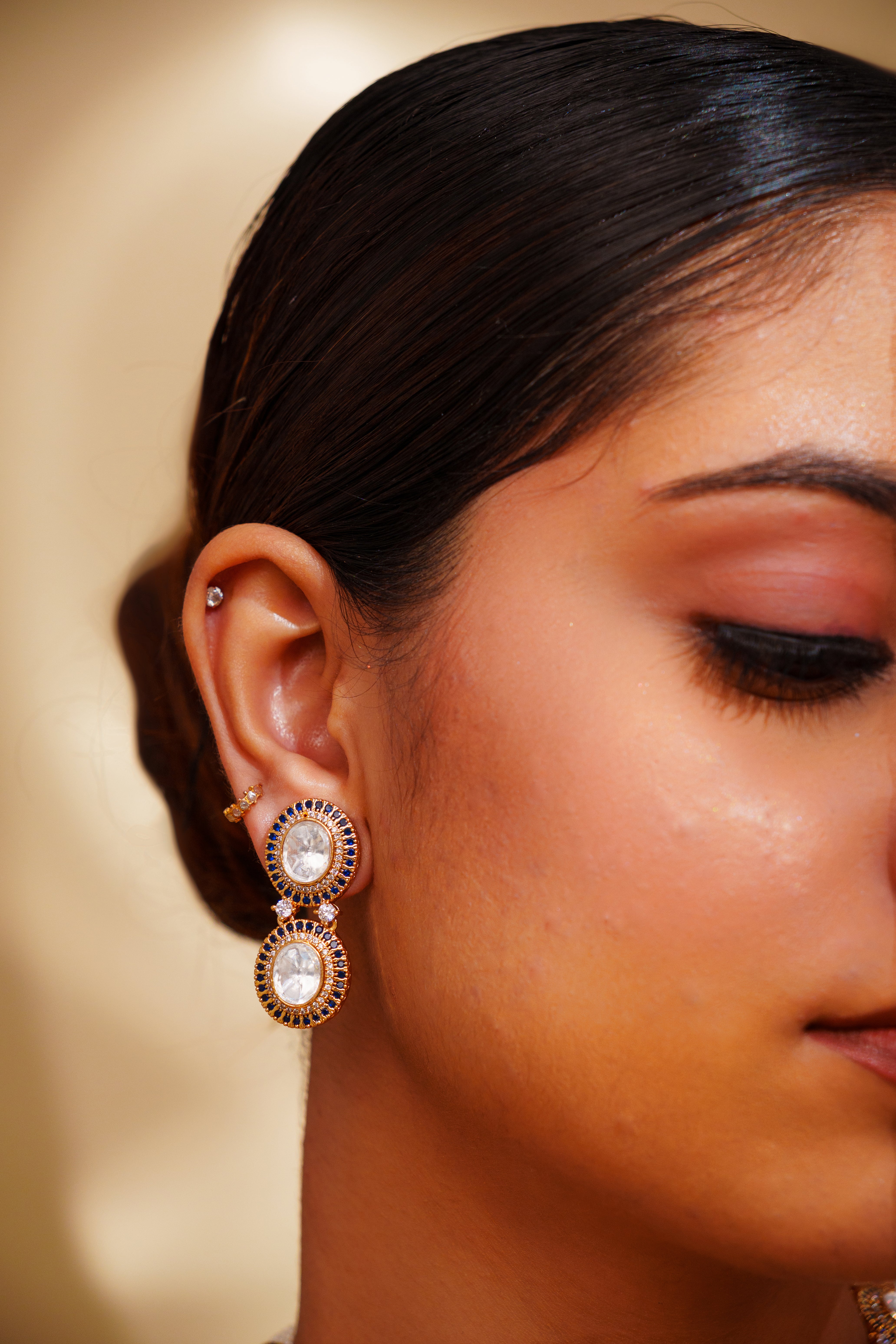 Girisha Blue Kundan Necklace Set