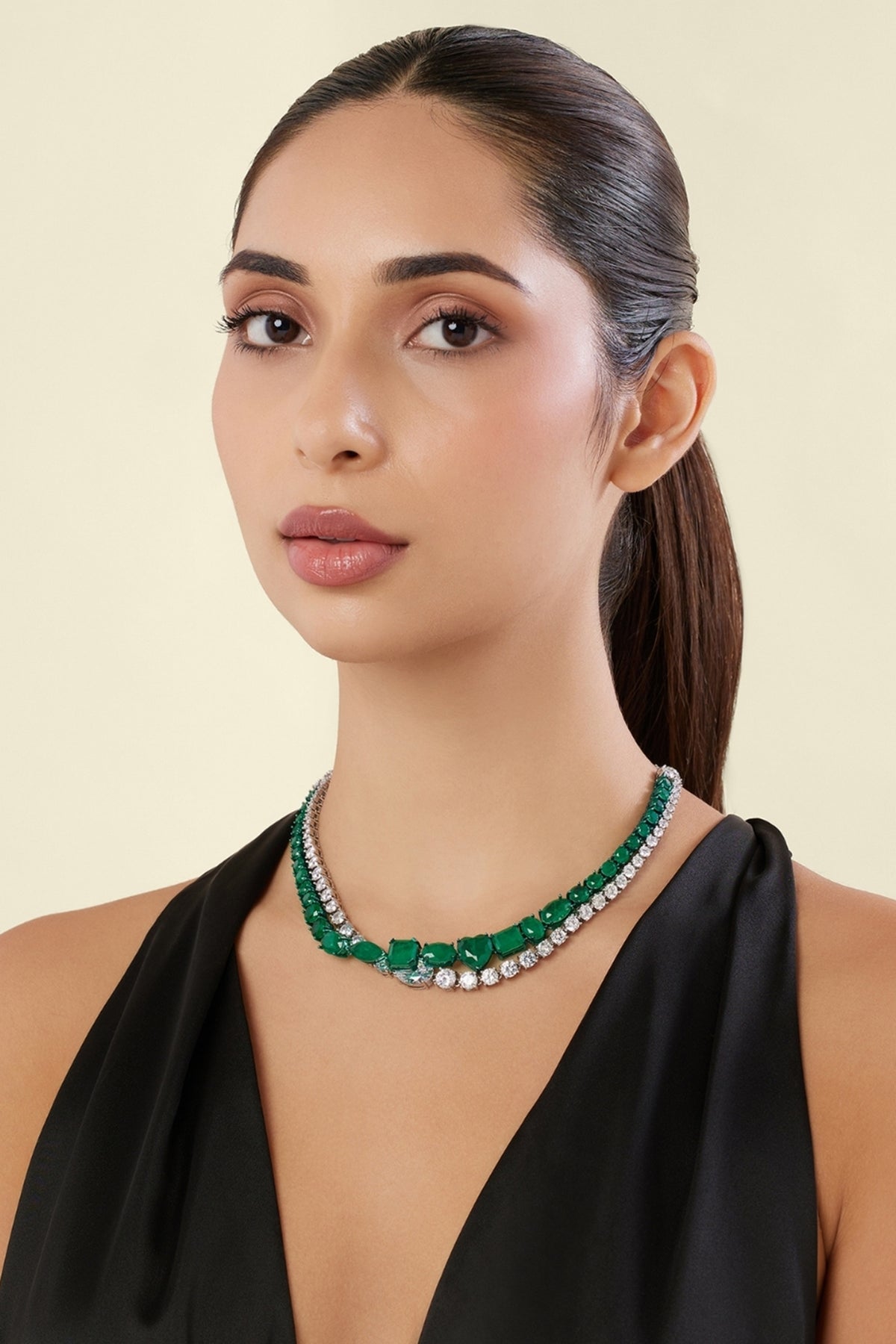 Estate Emerald Botox Necklace