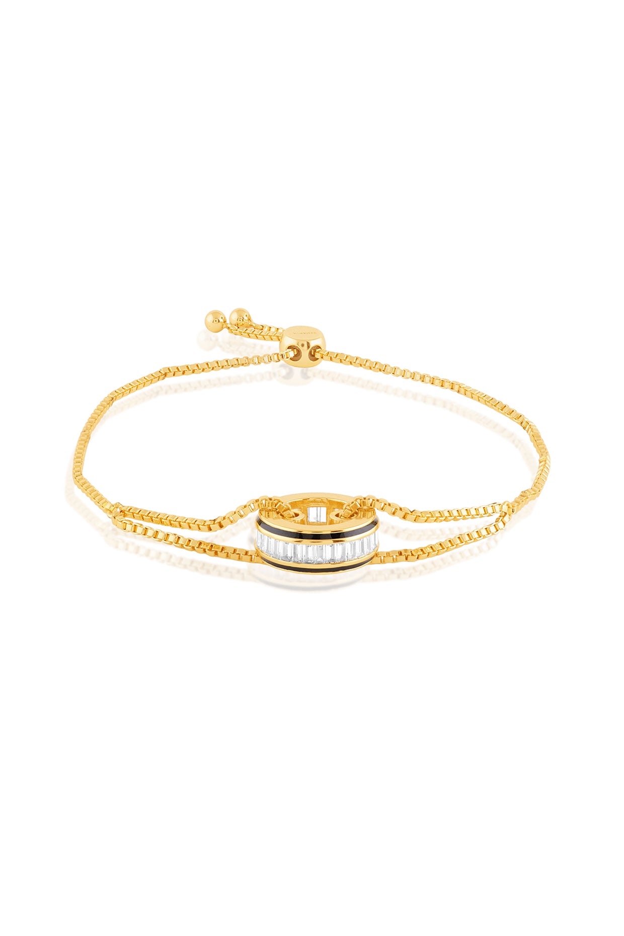 Vysion Bolo Bracelet In 18Kt Gold Plated