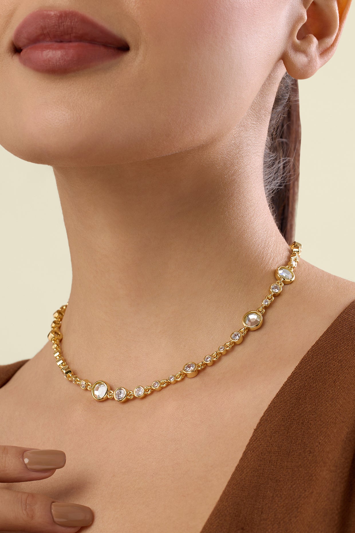 Dunham Link & Lock Necklace 18Kt Gold Plated