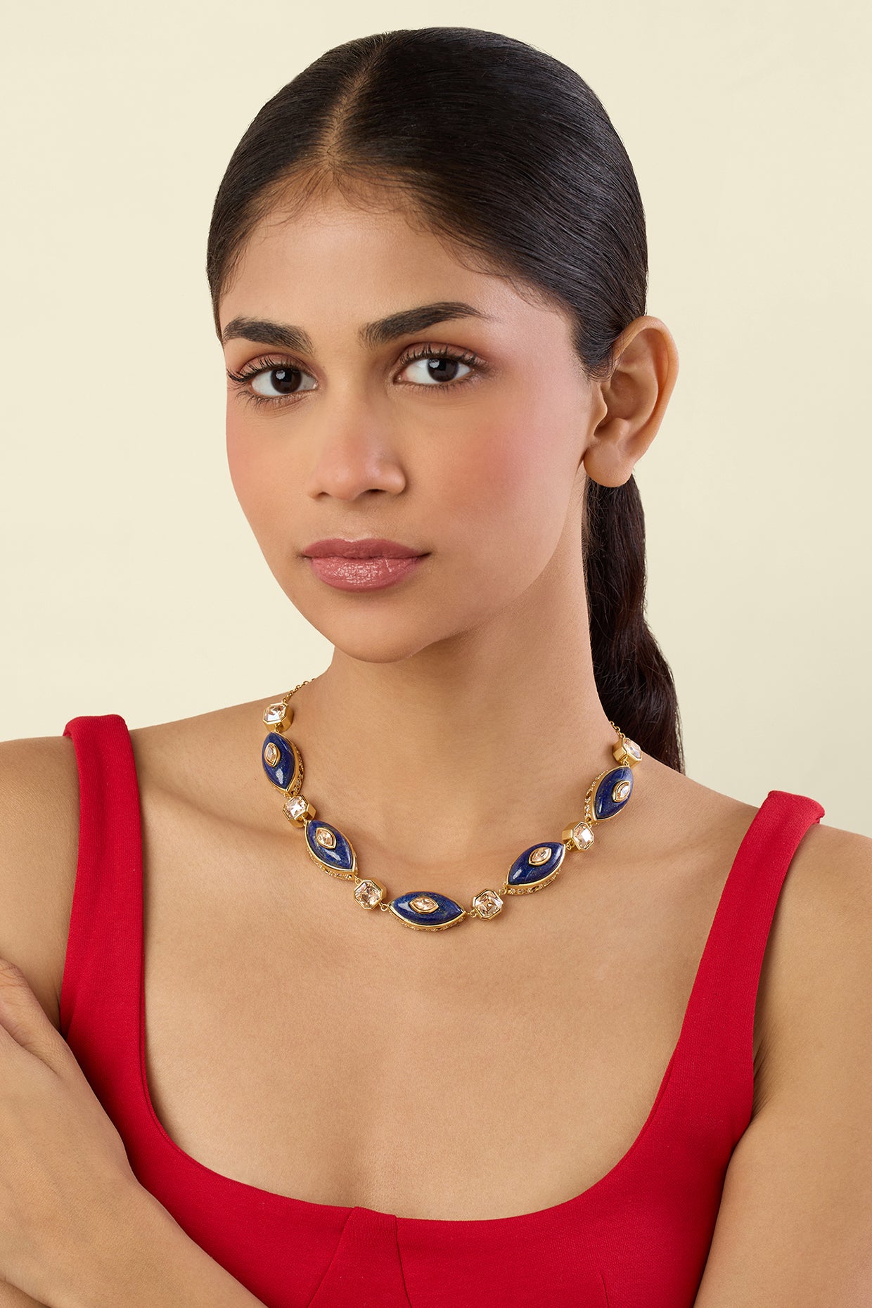 Vortex Eye Necklace 18kt Gold Plated