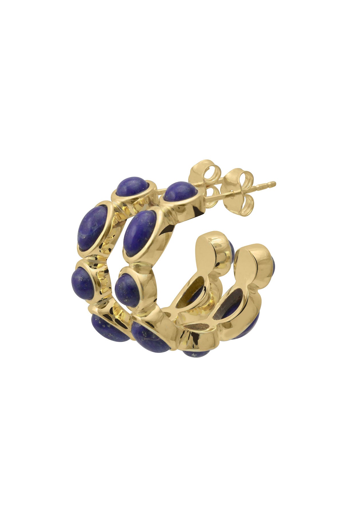 18Kt Gold Plated Lazura Medium Hoops