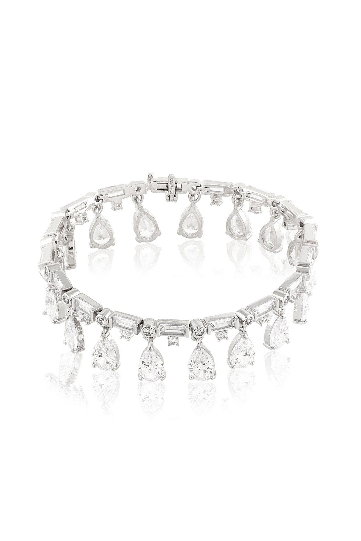 Elysian Charm Bracelet In Rhodium Plating