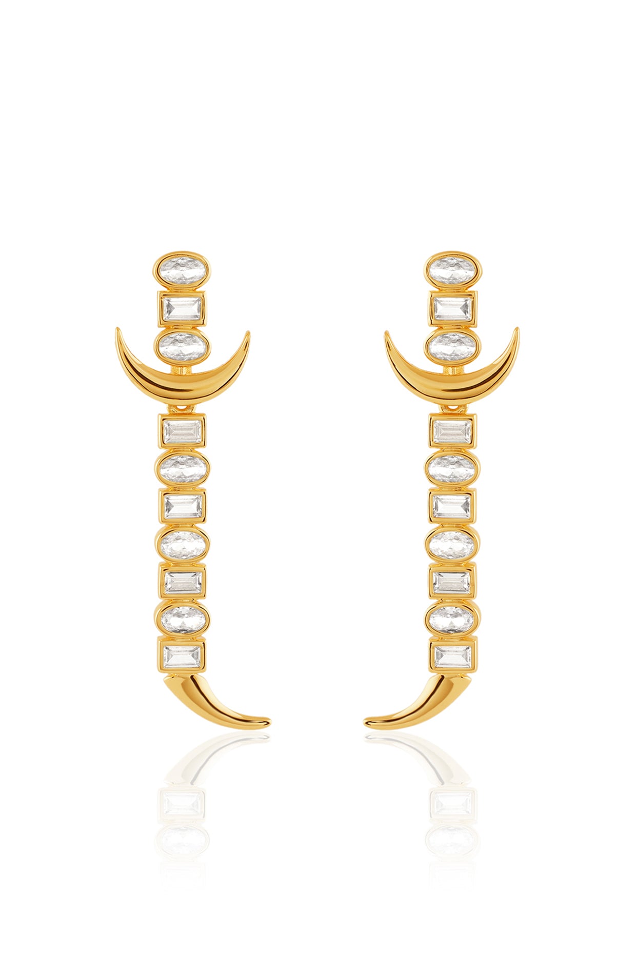 Powerblade Danglers In Green plating