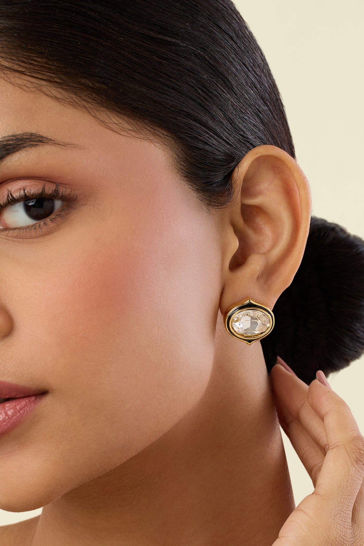 The Seer Studs 18kt Gold Plated