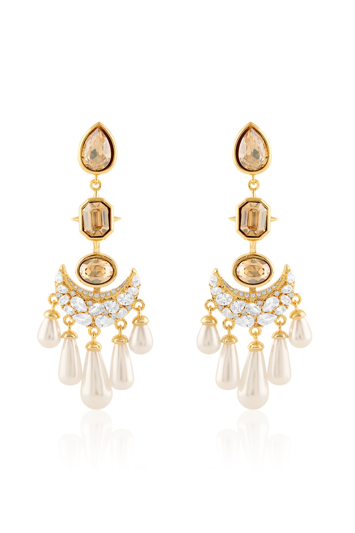 Sakshi's Shantipriya Moon Baalis In 18Kt Gold Plated