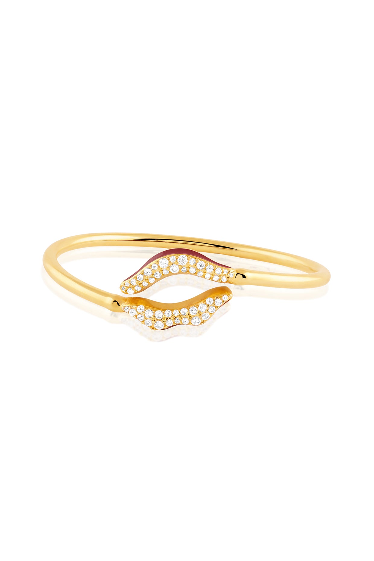 Deliria Lip Cuff In 18Kt Gold Plated