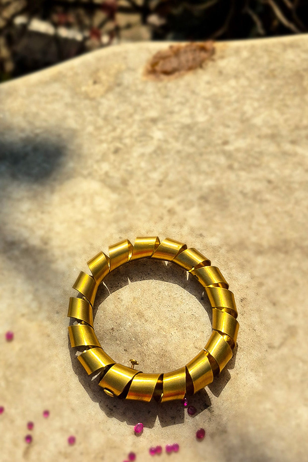 Caesar’s Spiral Brass Cuff