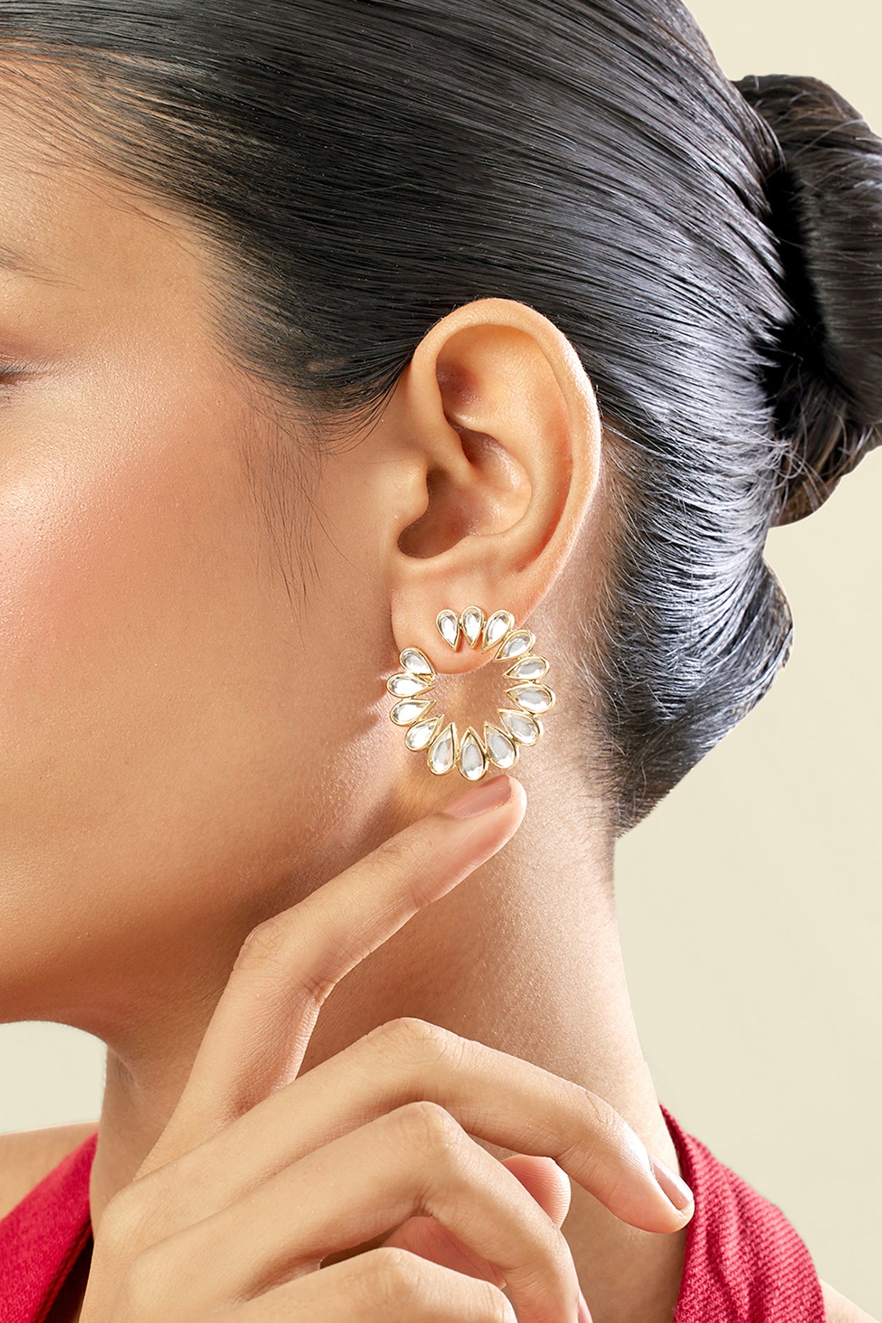 Aurora Stud Earrings In 18Kt Gold Plated