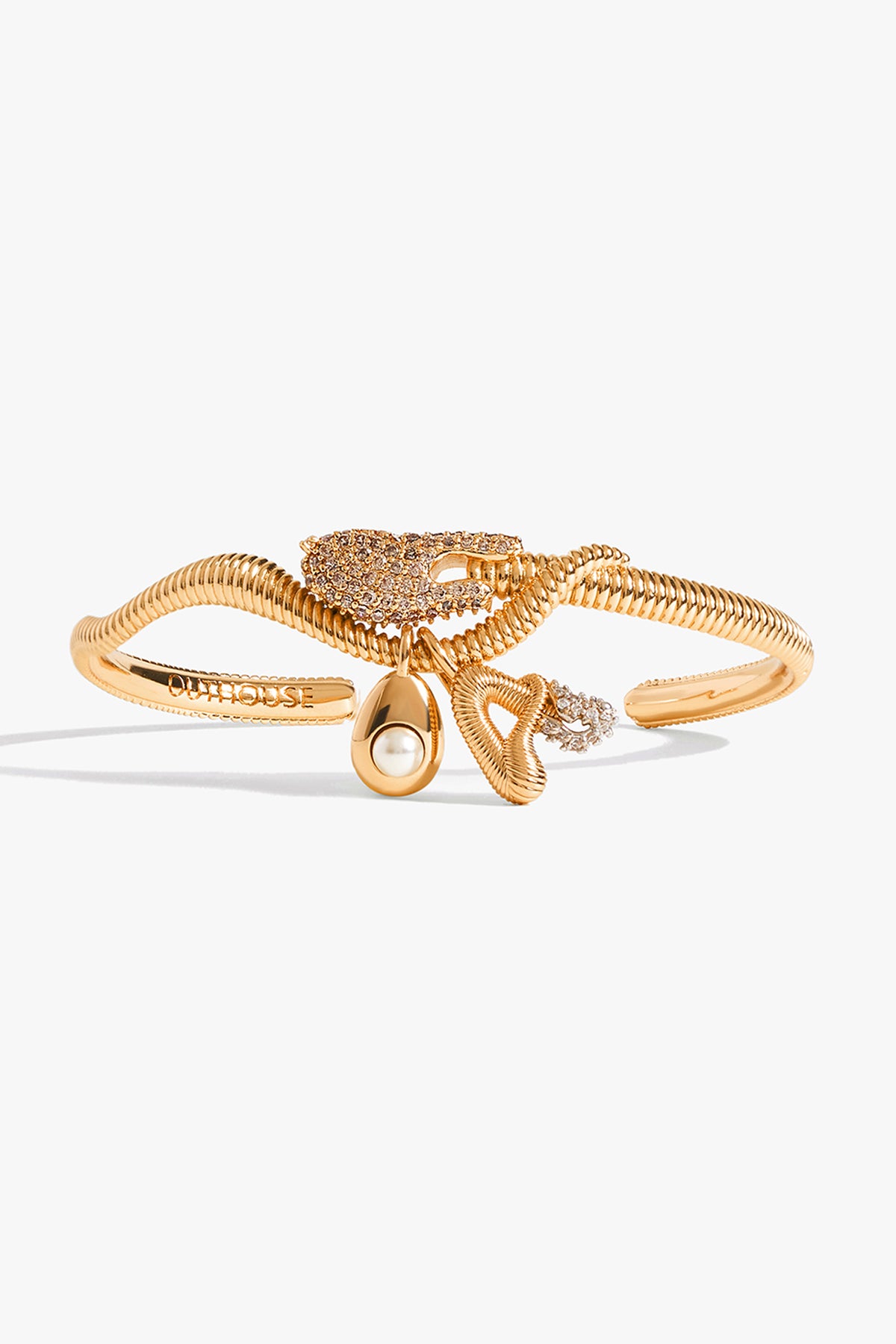 KOKO Alphabet Cuff in Amber