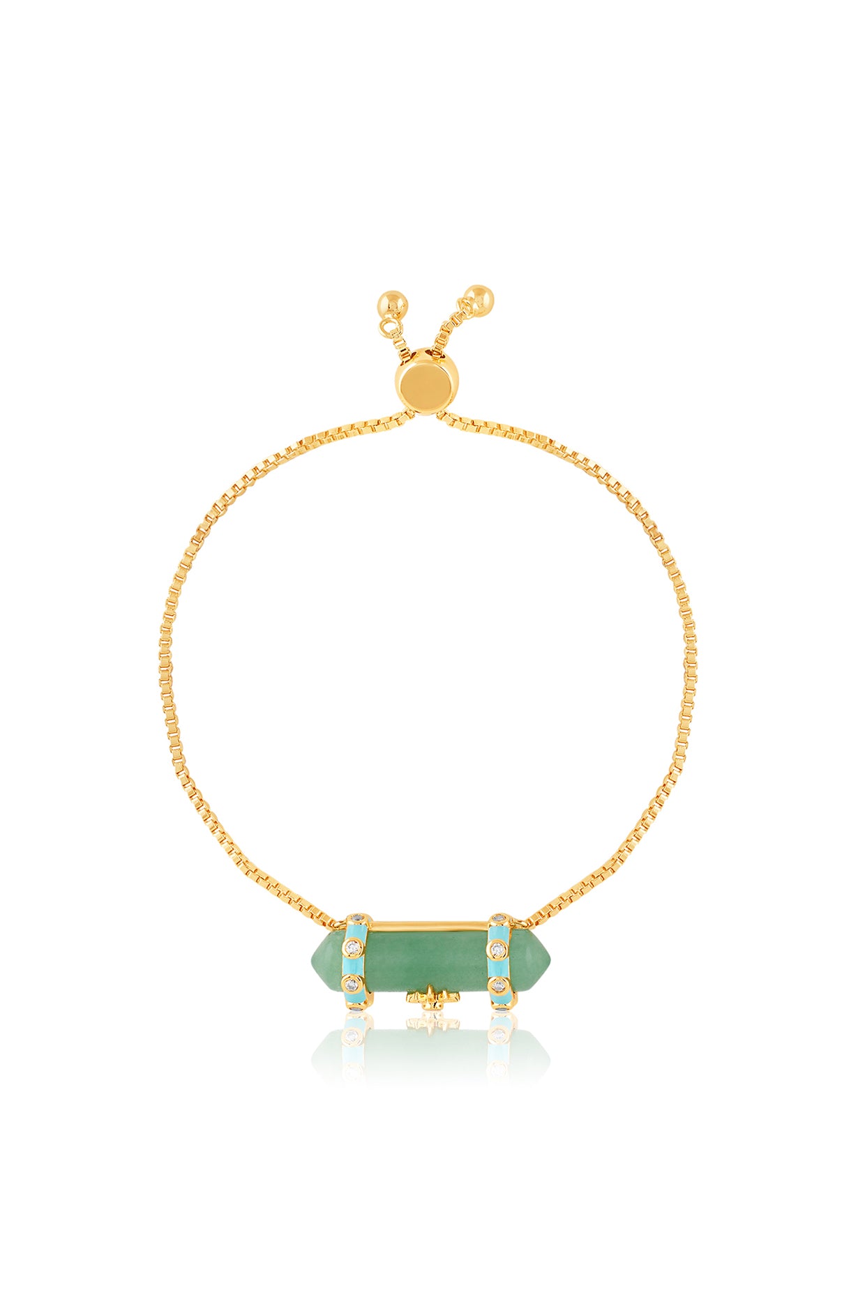 Verdant Flow Bracelet In 18kt Gold Plated