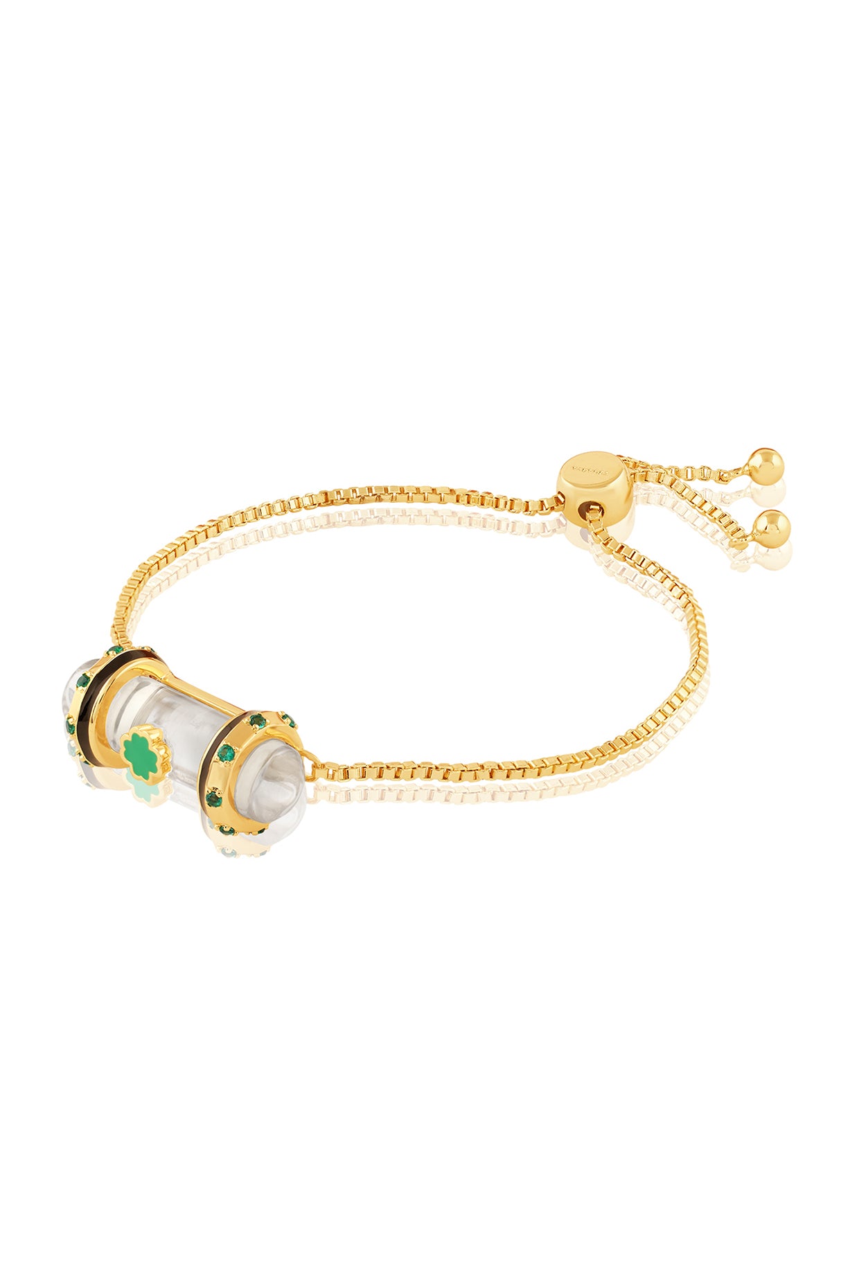 Clarity Bolo Bracelet In 18kt Gold Plated