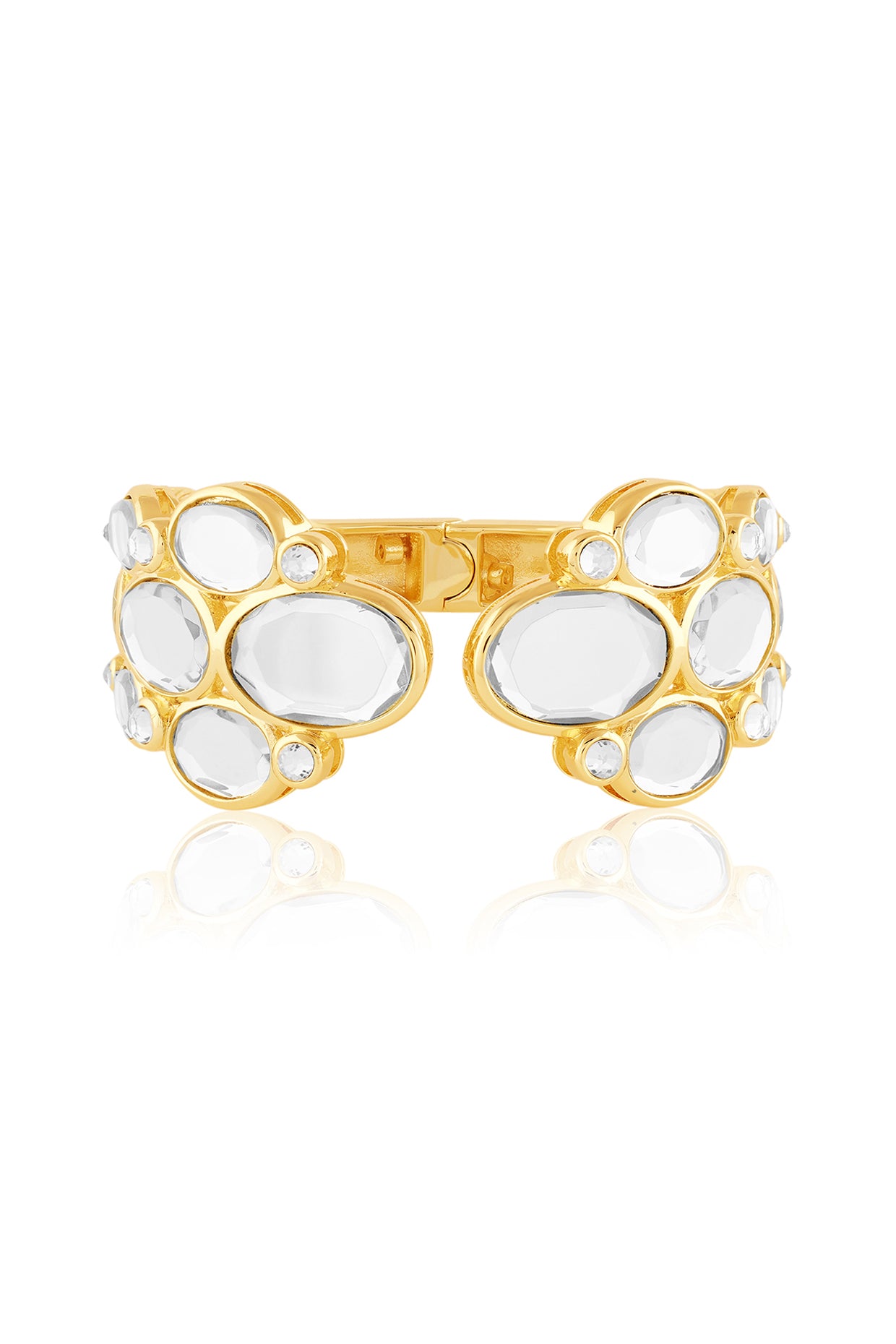 Limelight Delicate Front Open Hinged Bangle 18Kt Gold Plated