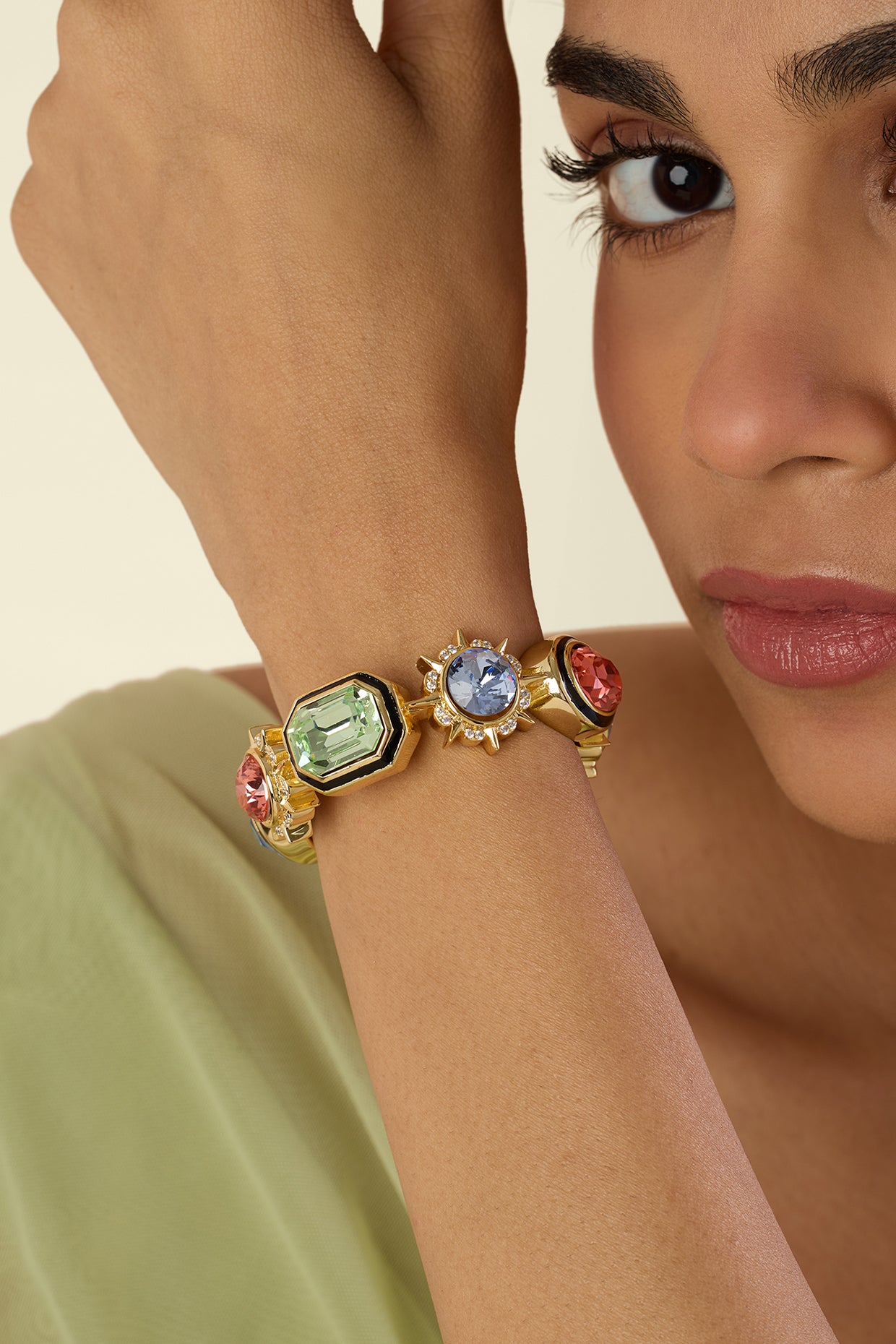 Oracle Statement Bracelet 18kt Gold Plated