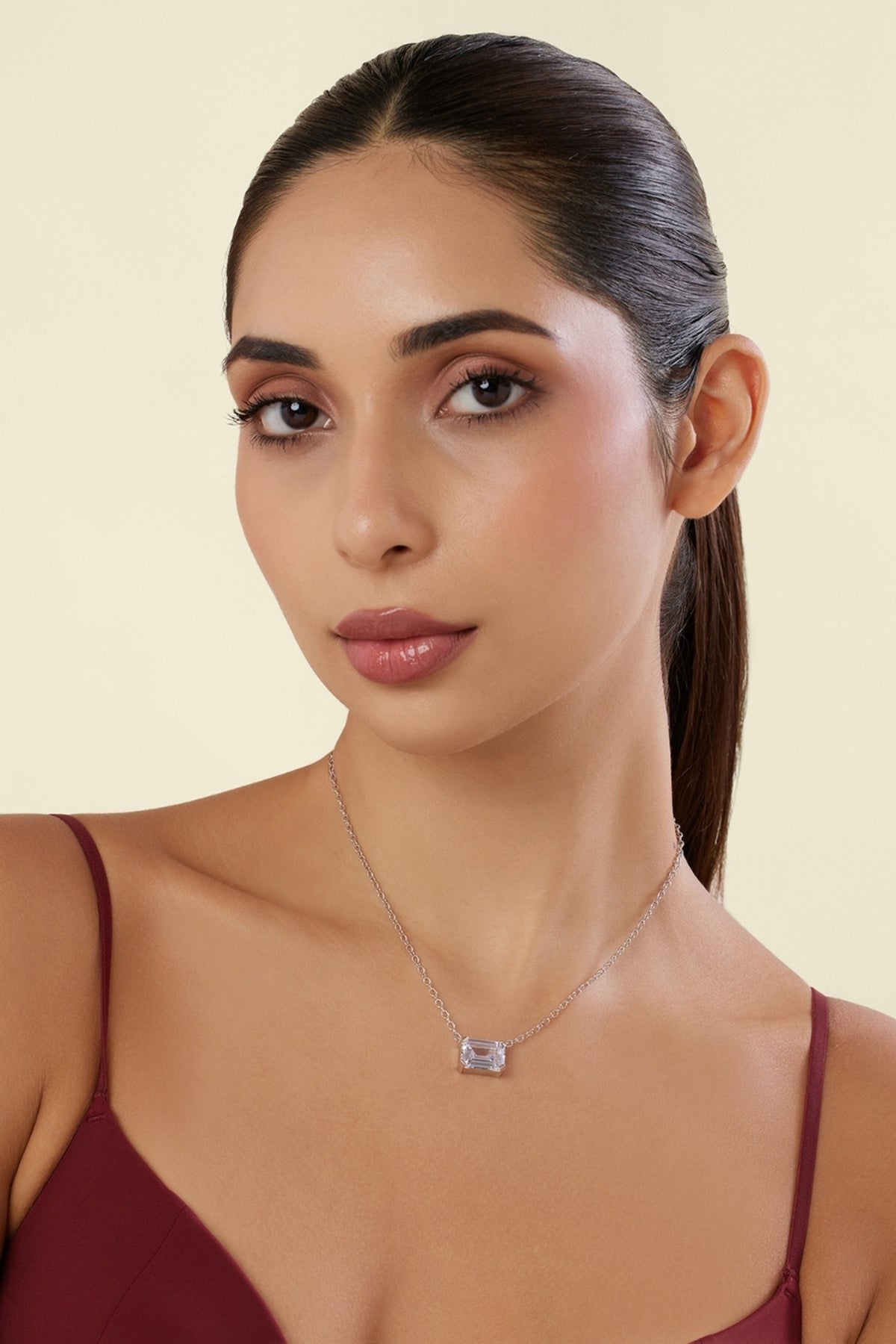 Diamante Botox Pendant Necklace