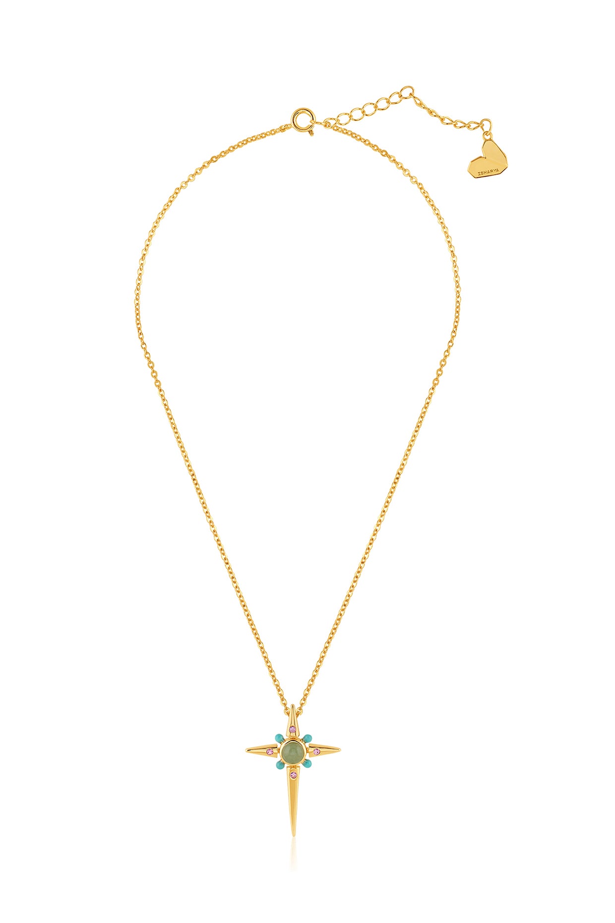 Sacred Prism Necklace In 18kt Gold Plated