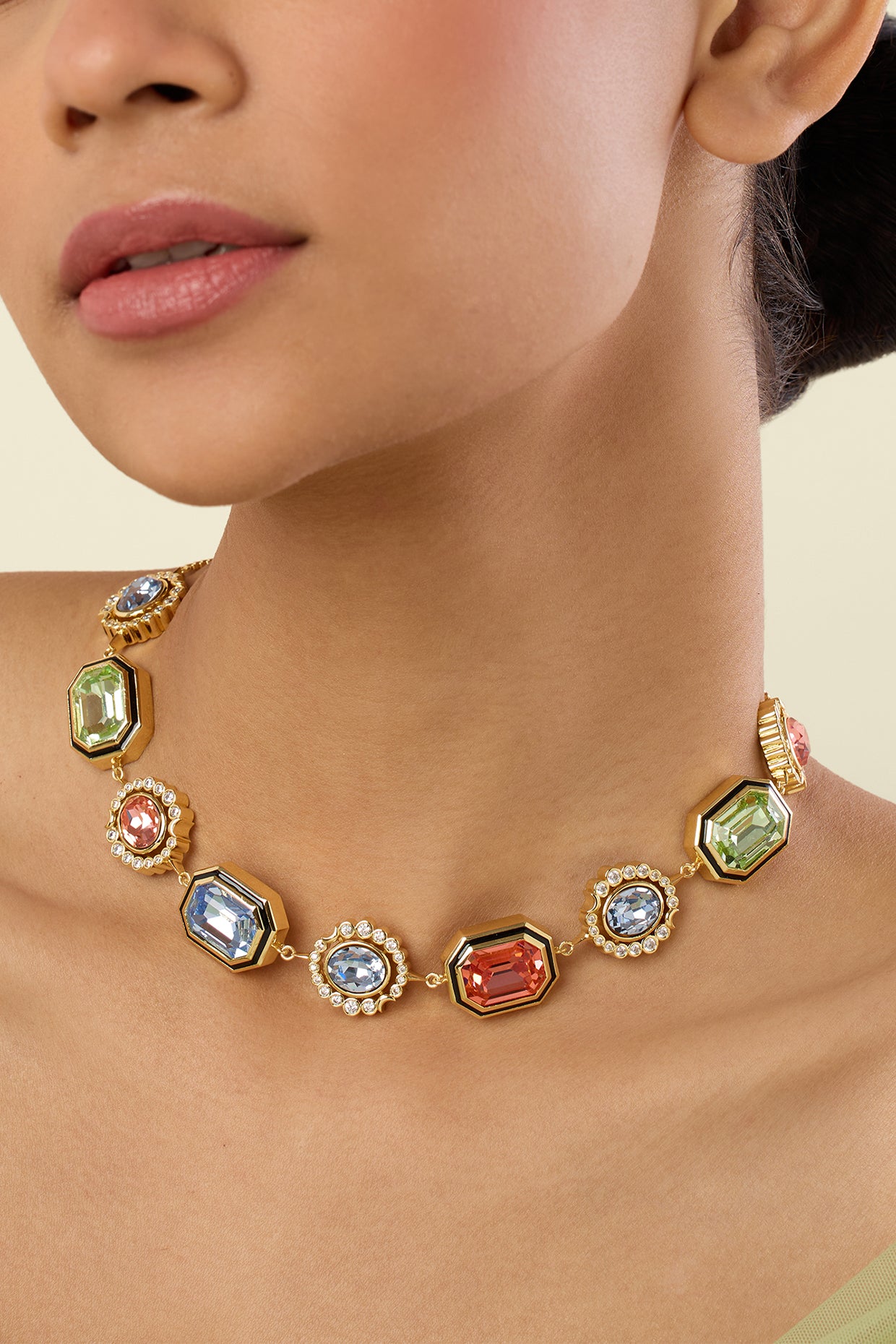 Rune Choker Necklace 18kt Gold Plated