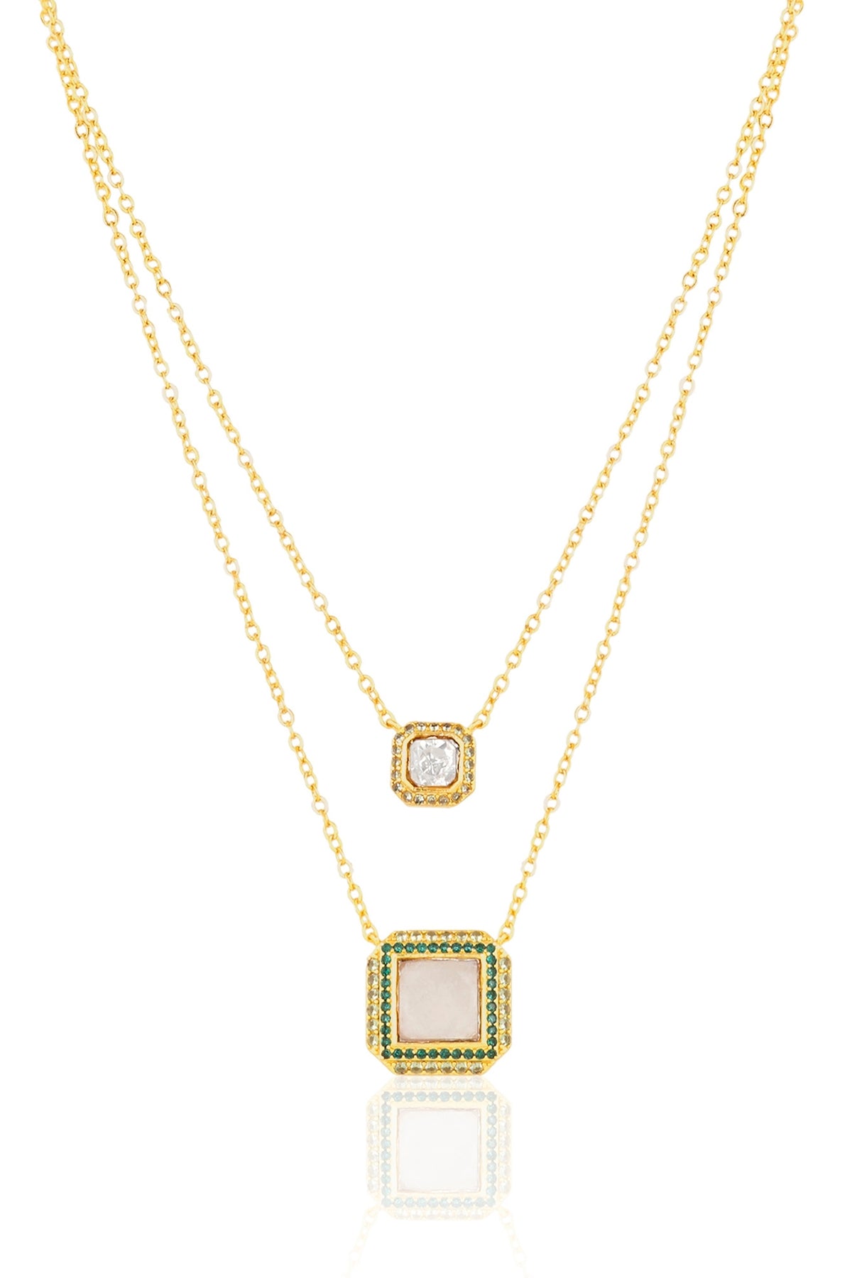 Polki Double Reign Layered Necklace