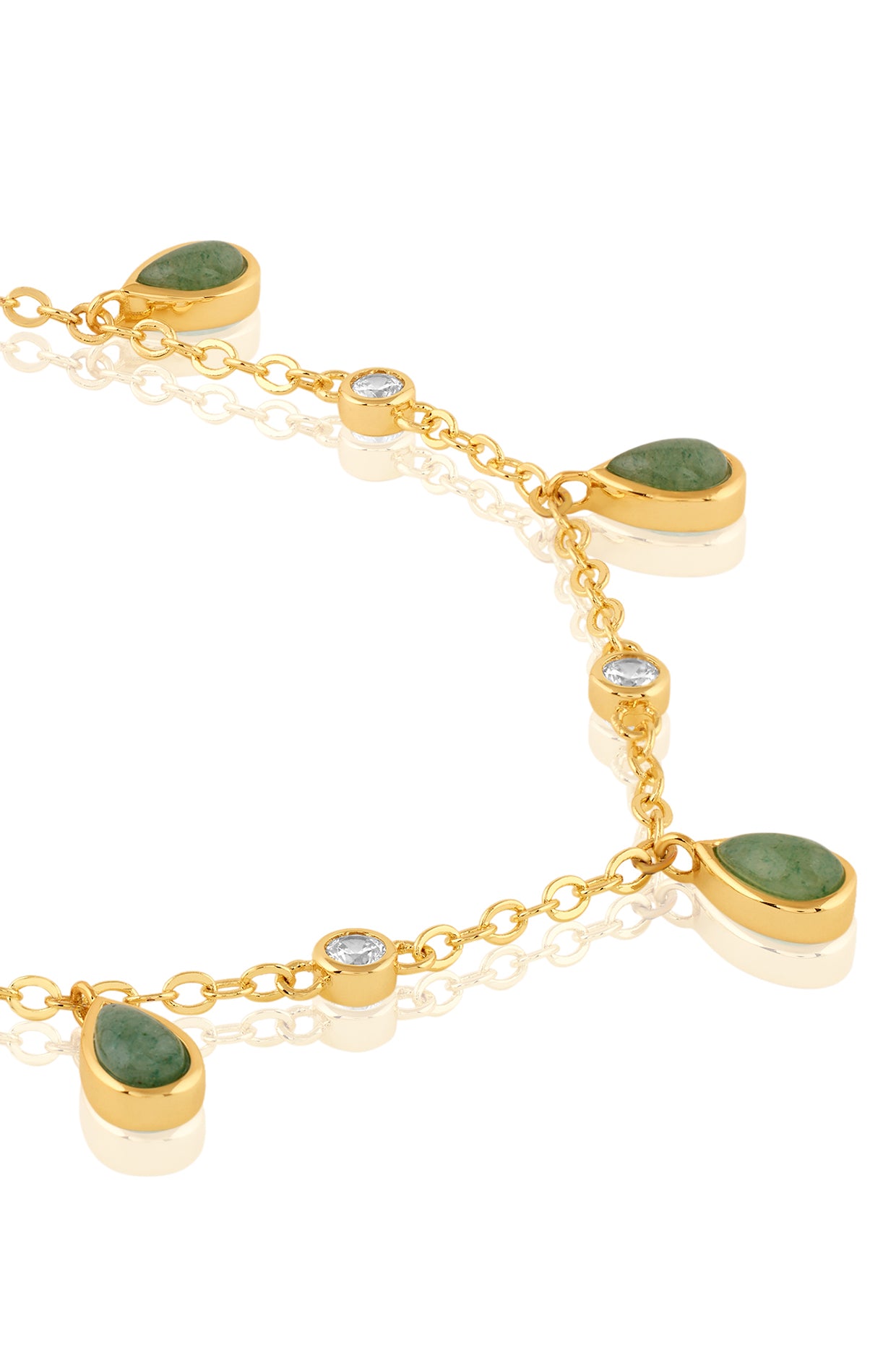Verdant Vision Necklace In 18kt Gold Plated