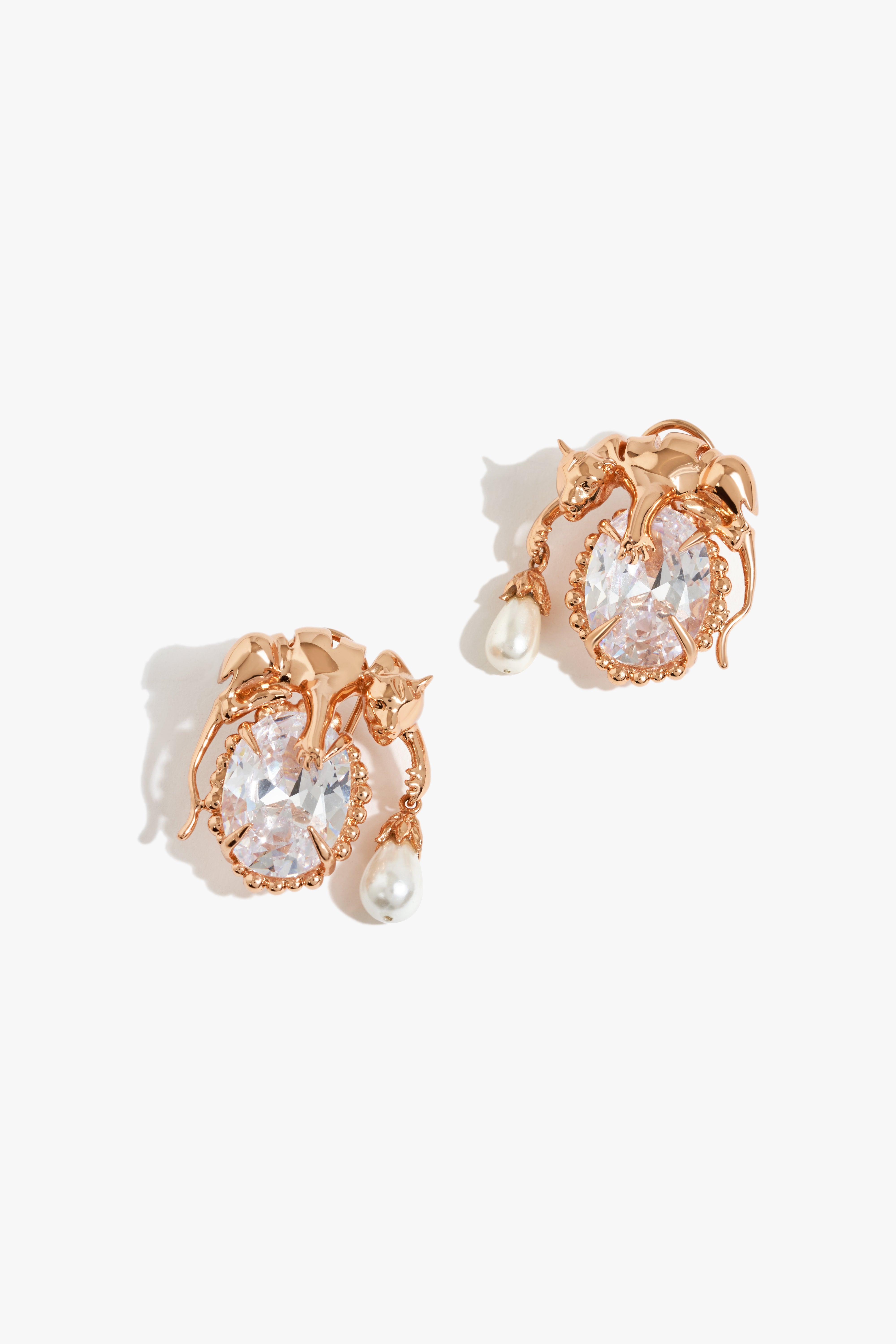 Arch Leopard Drop Studs