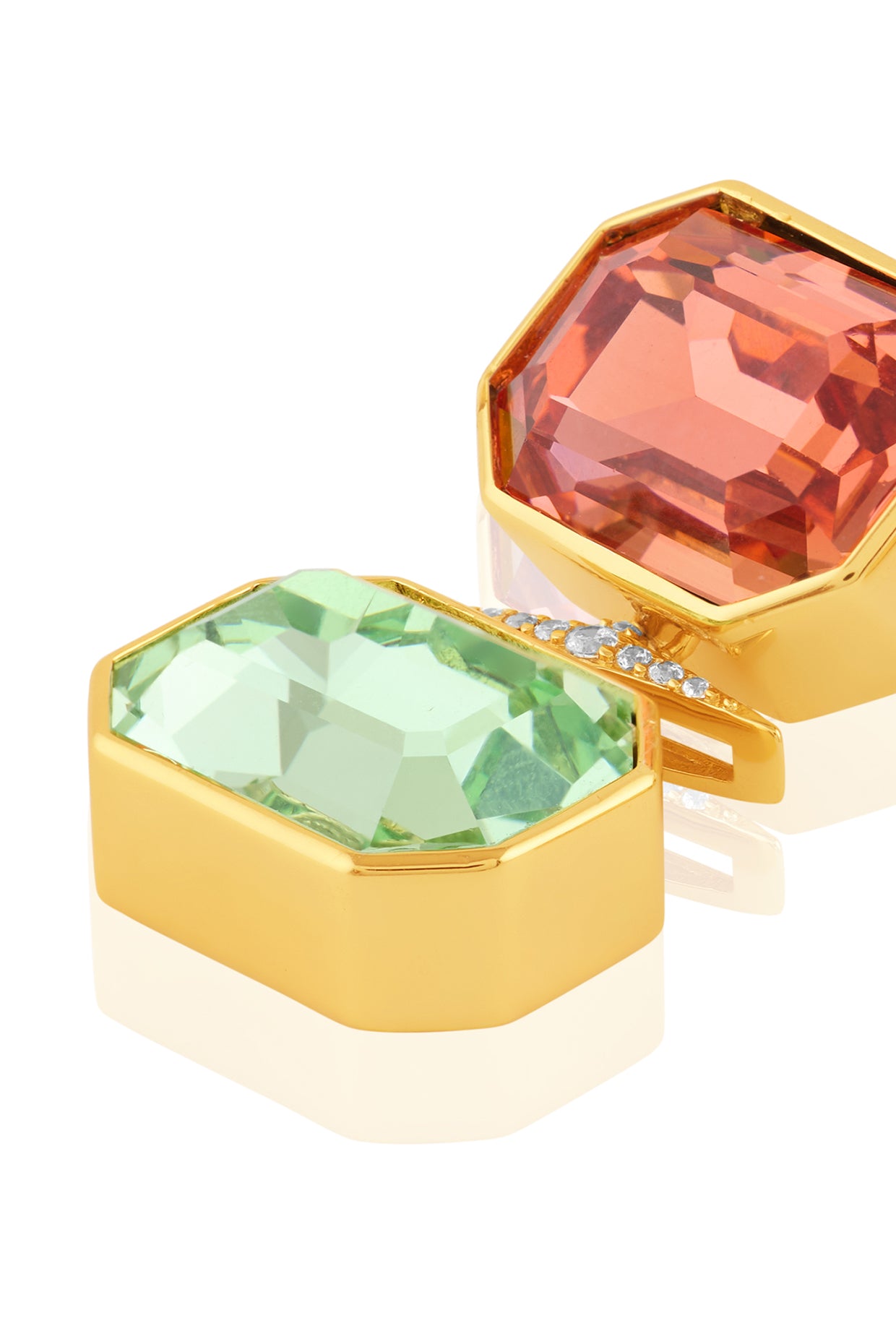 Serapha Mismatched Danglers 18kt Gold Plated