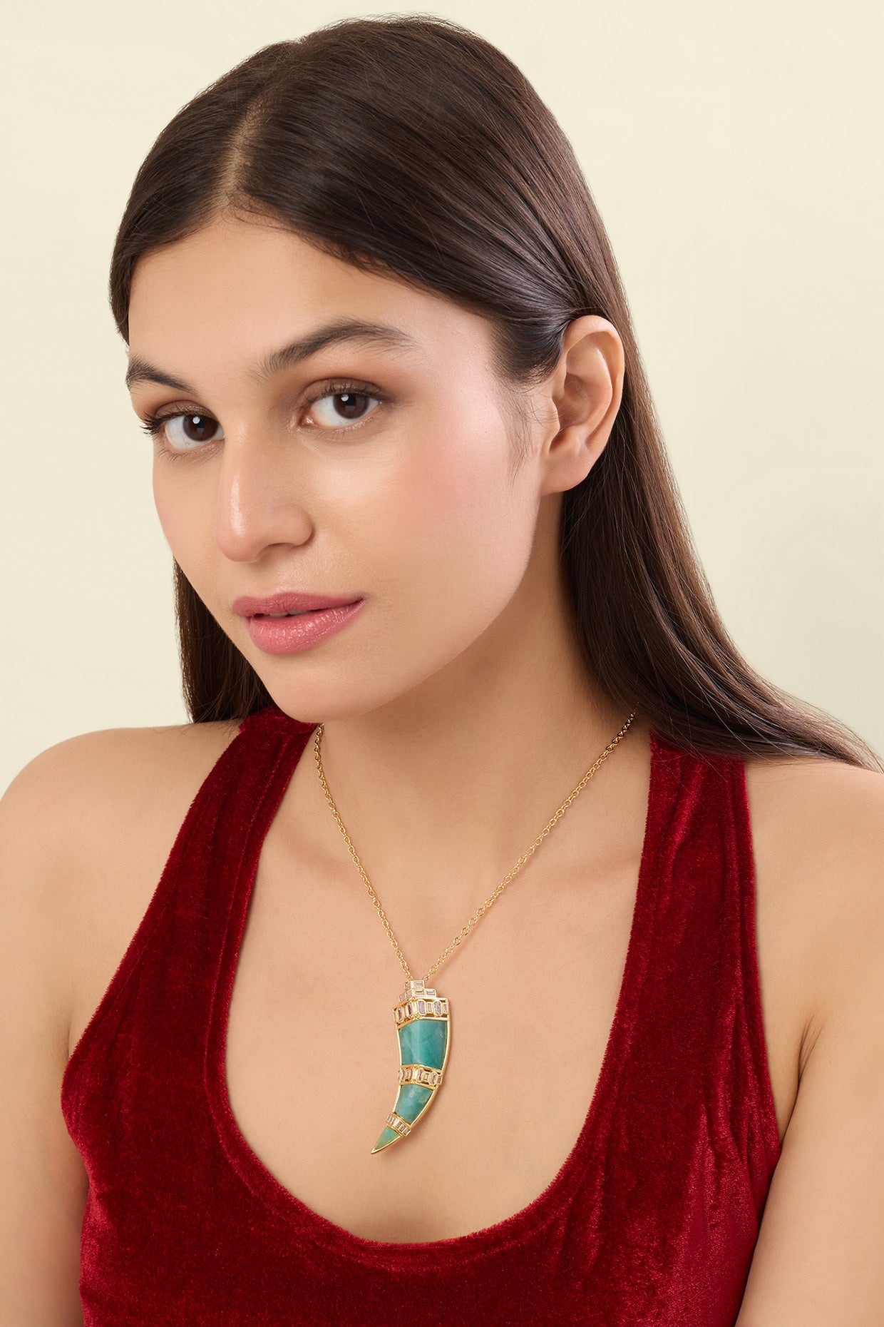 Daggera Pendant Necklace 18kt Gold Plated