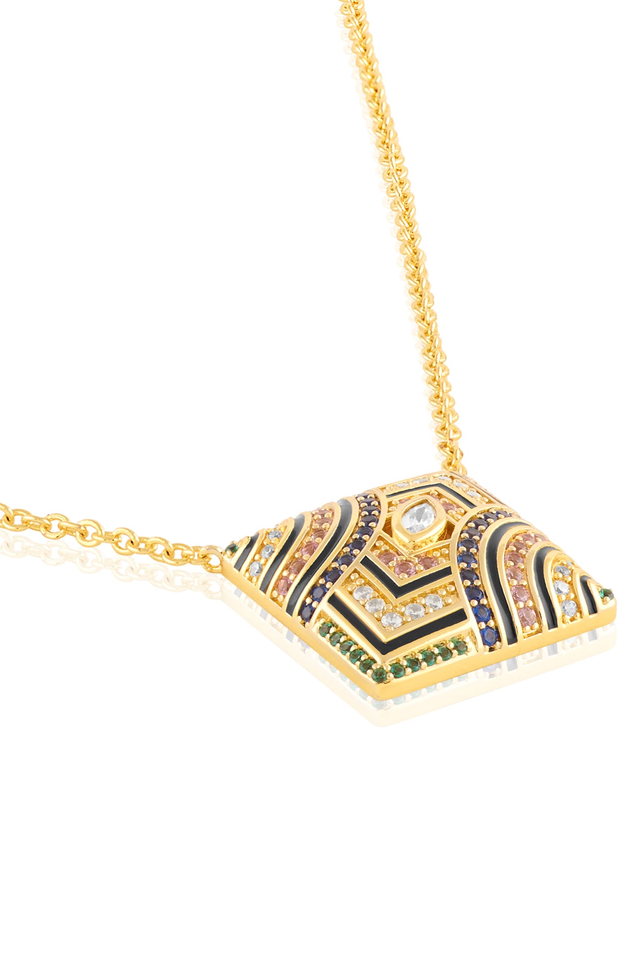 Vyntra Pendant Necklace In 18Kt Gold Plated