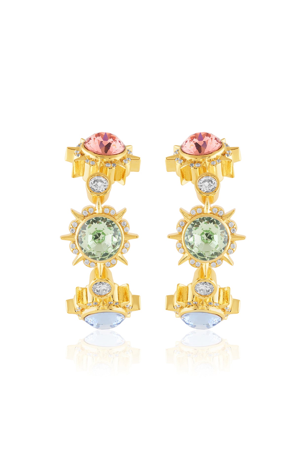 Aura Statement Hoops 18kt Gold Plated