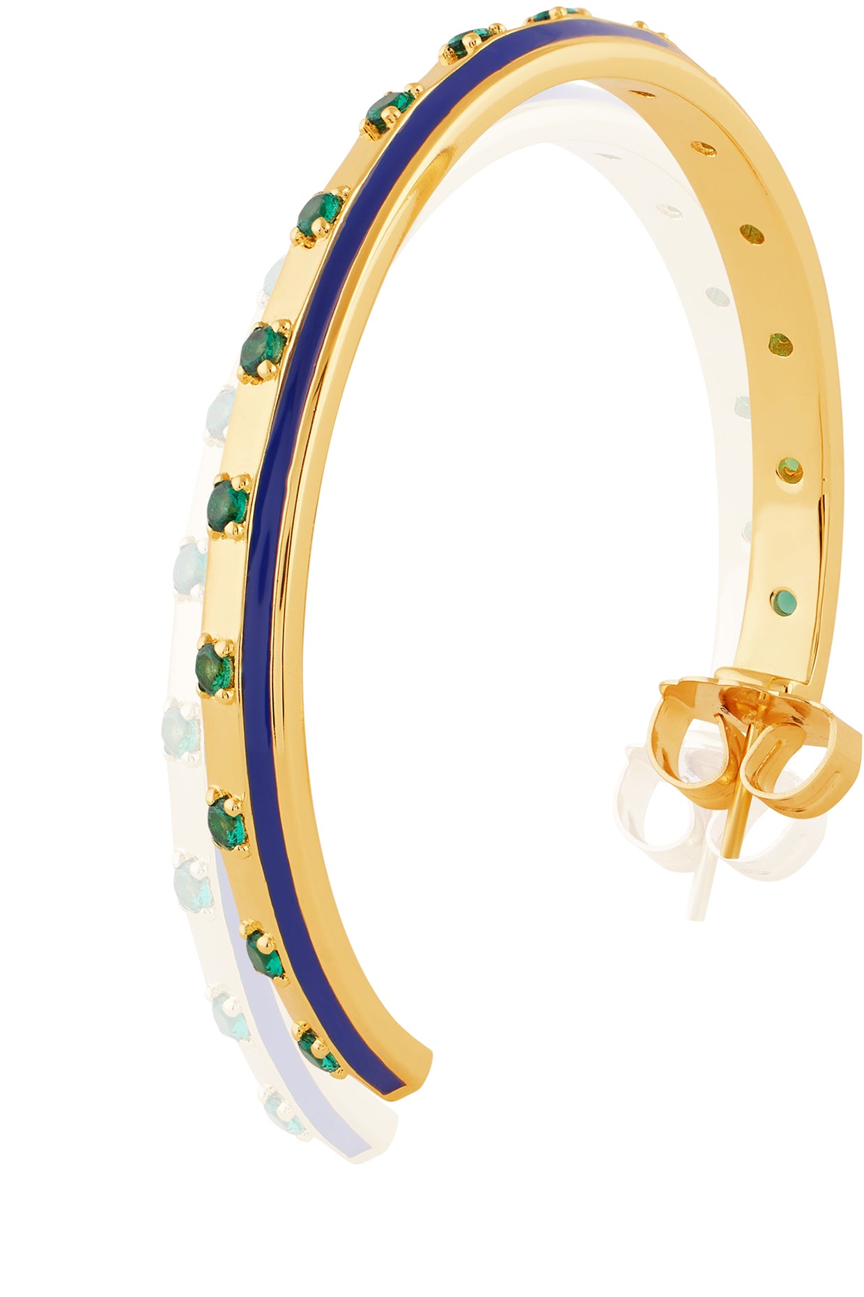 Luna Luxe Hoops In 18kt Gold Plated