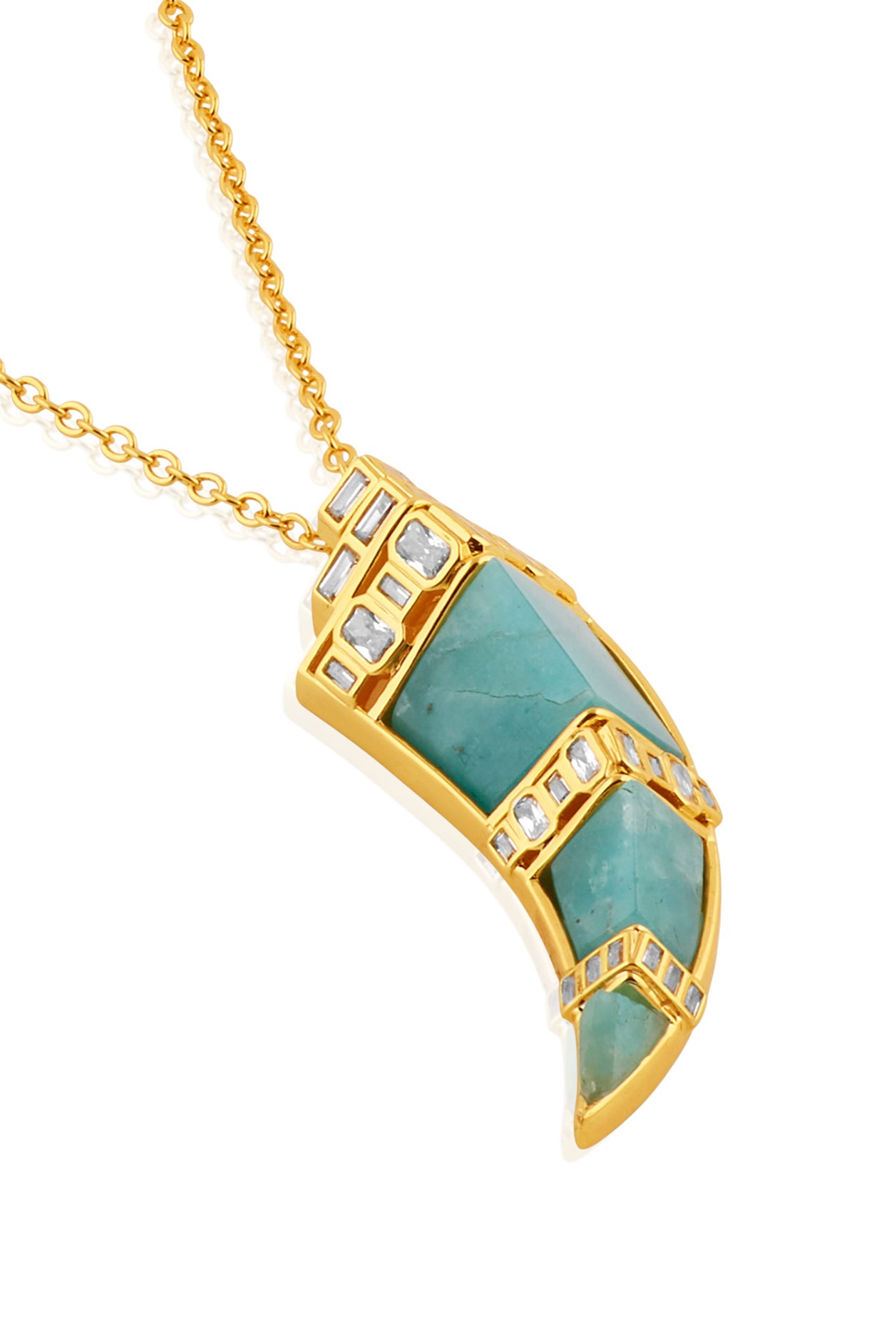 Daggera Pendant Necklace 18kt Gold Plated