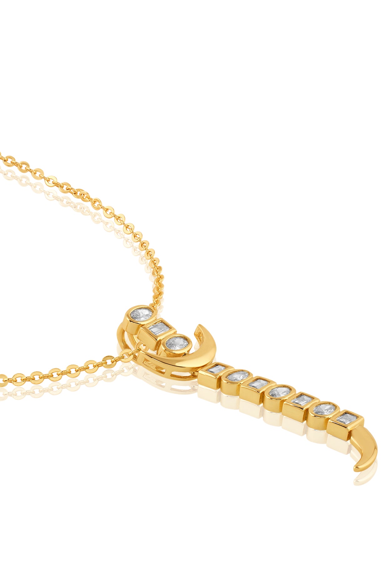 Powerblade Pendant Necklace In 18kt Gold Plated