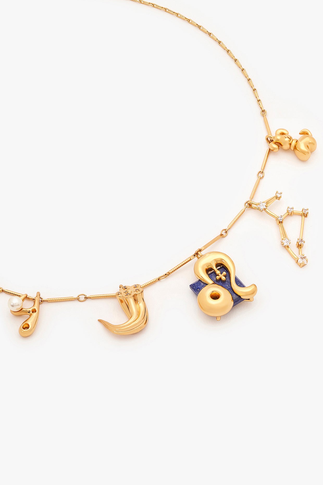22kt Gold Leo Charm Necklace