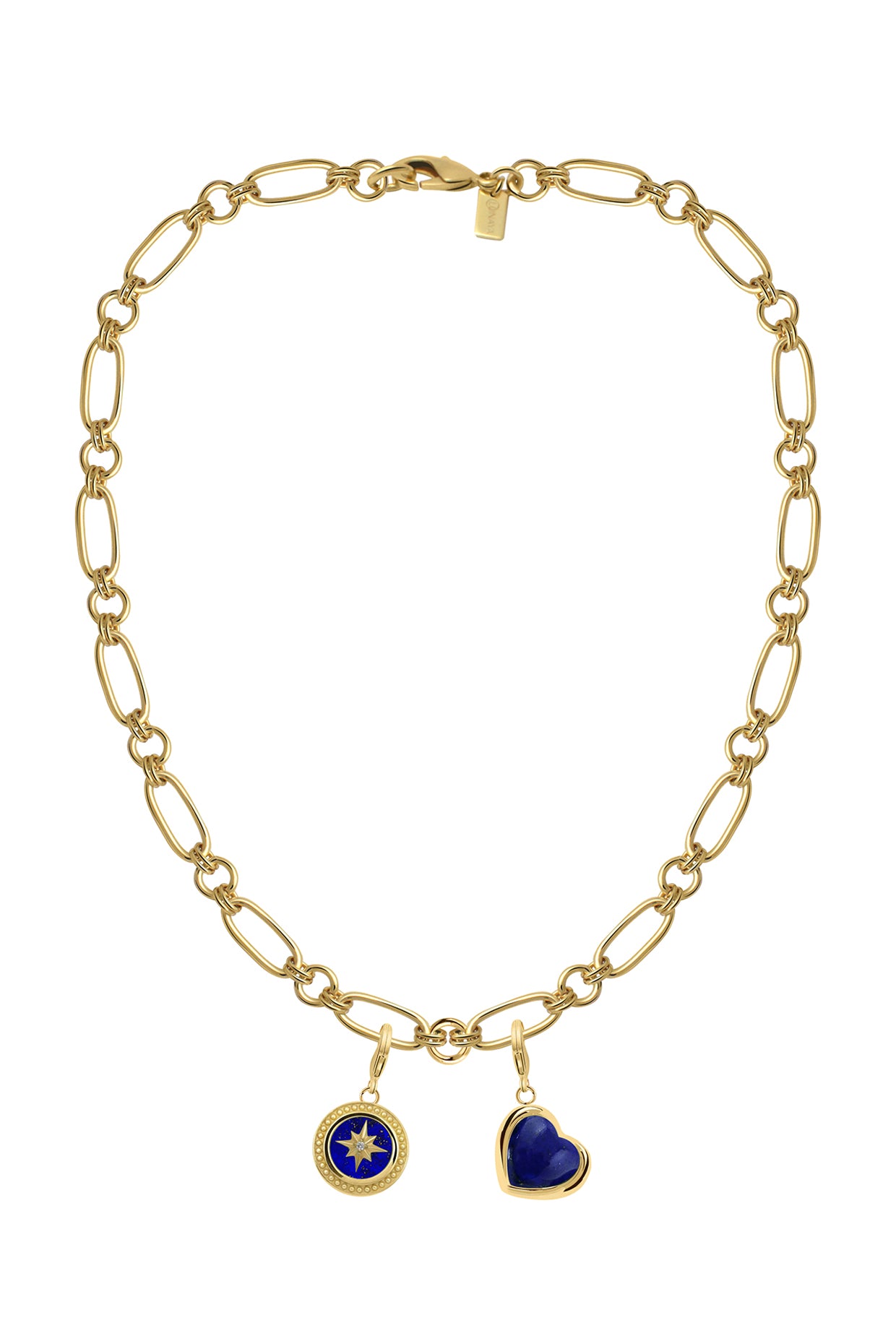 18Kt Gold Plated Cosmic Lapis Necklace