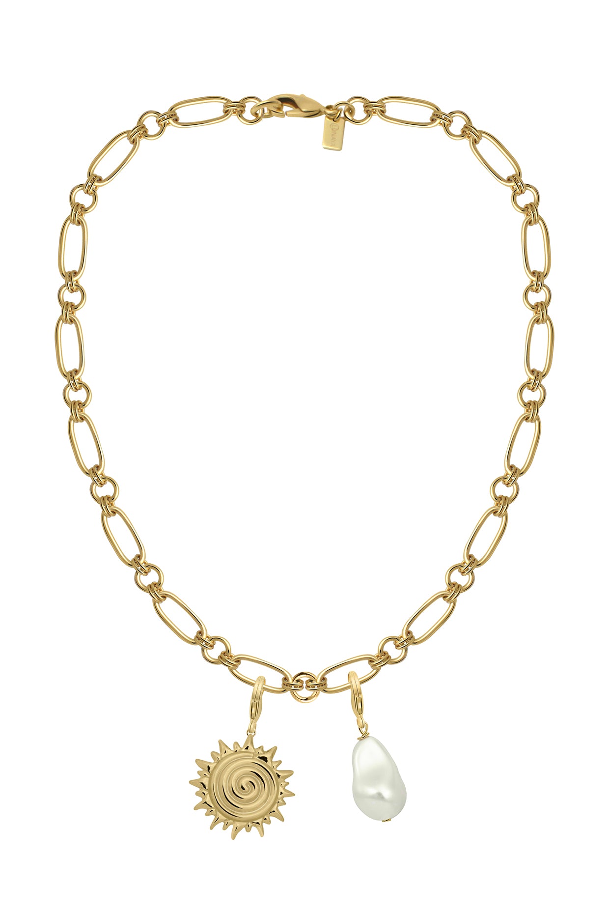 18Kt Gold Plated Island Charm Necklace
