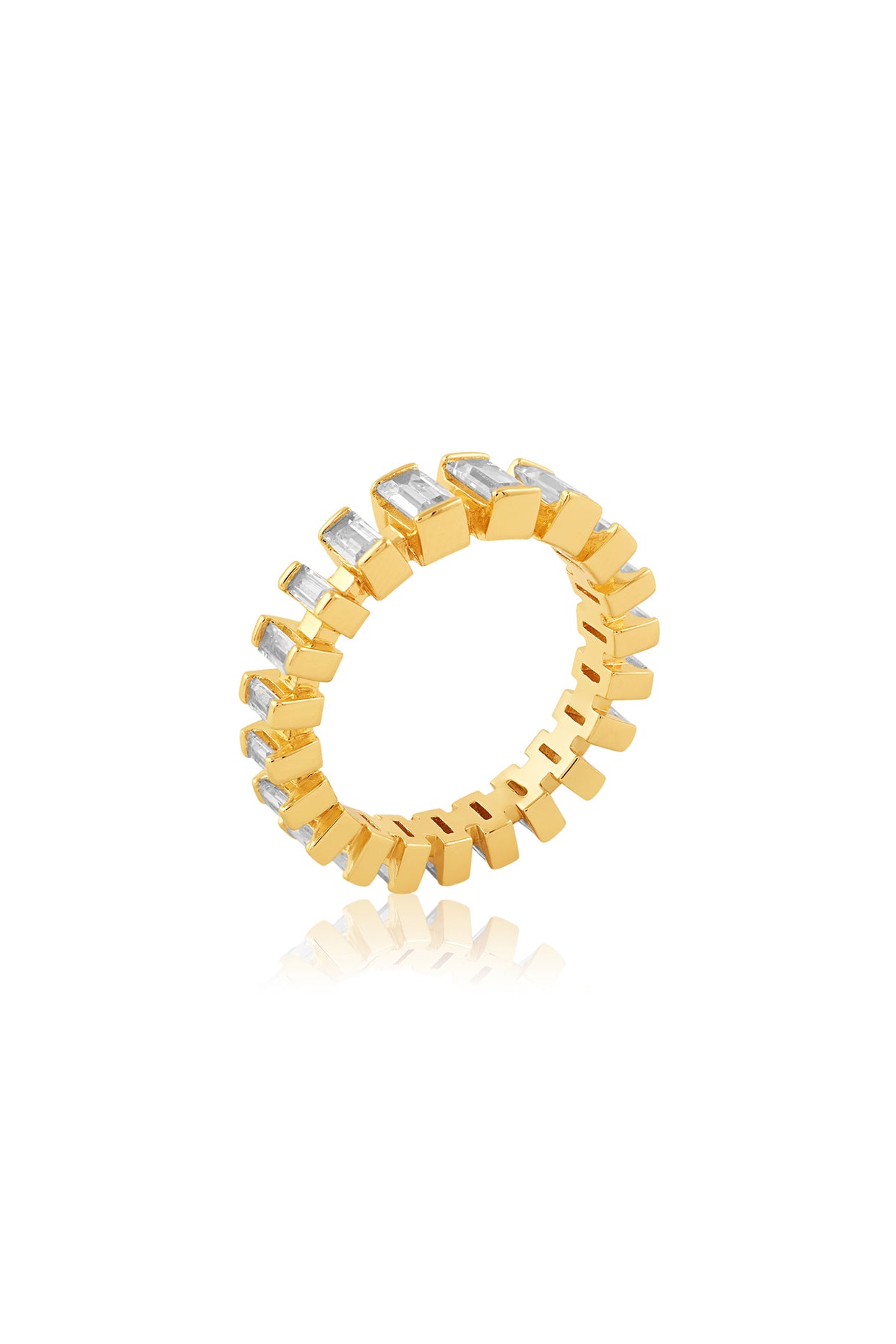 Celestia Infinity Band In 18kt Gold Plated