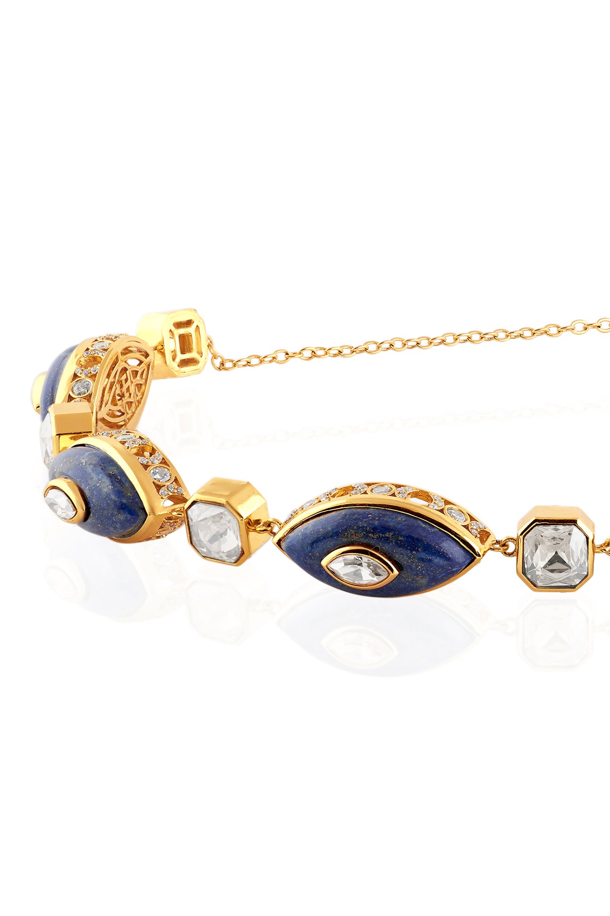 Vortex Eye Necklace 18kt Gold Plated