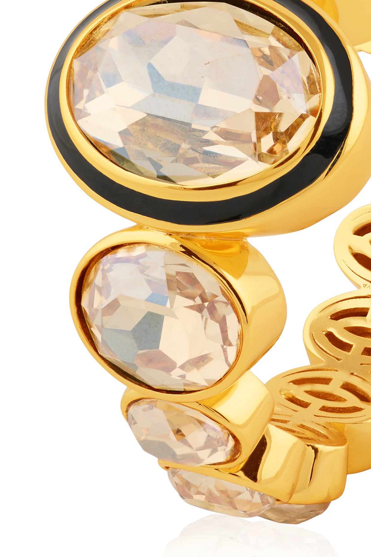Opalyn Statement Hoops 18kt Gold Plated