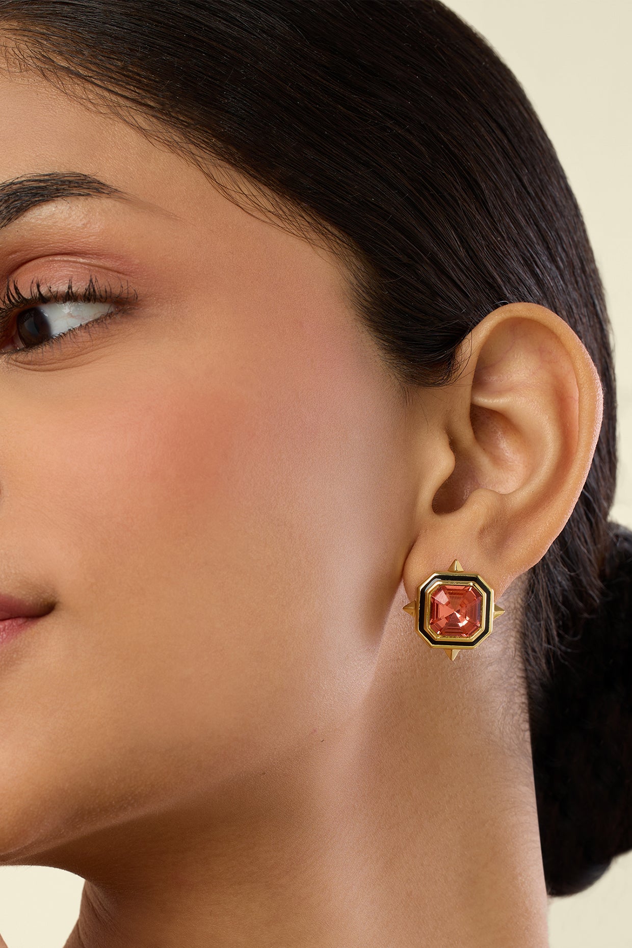 Solene Statement Studs 18kt Gold Plated