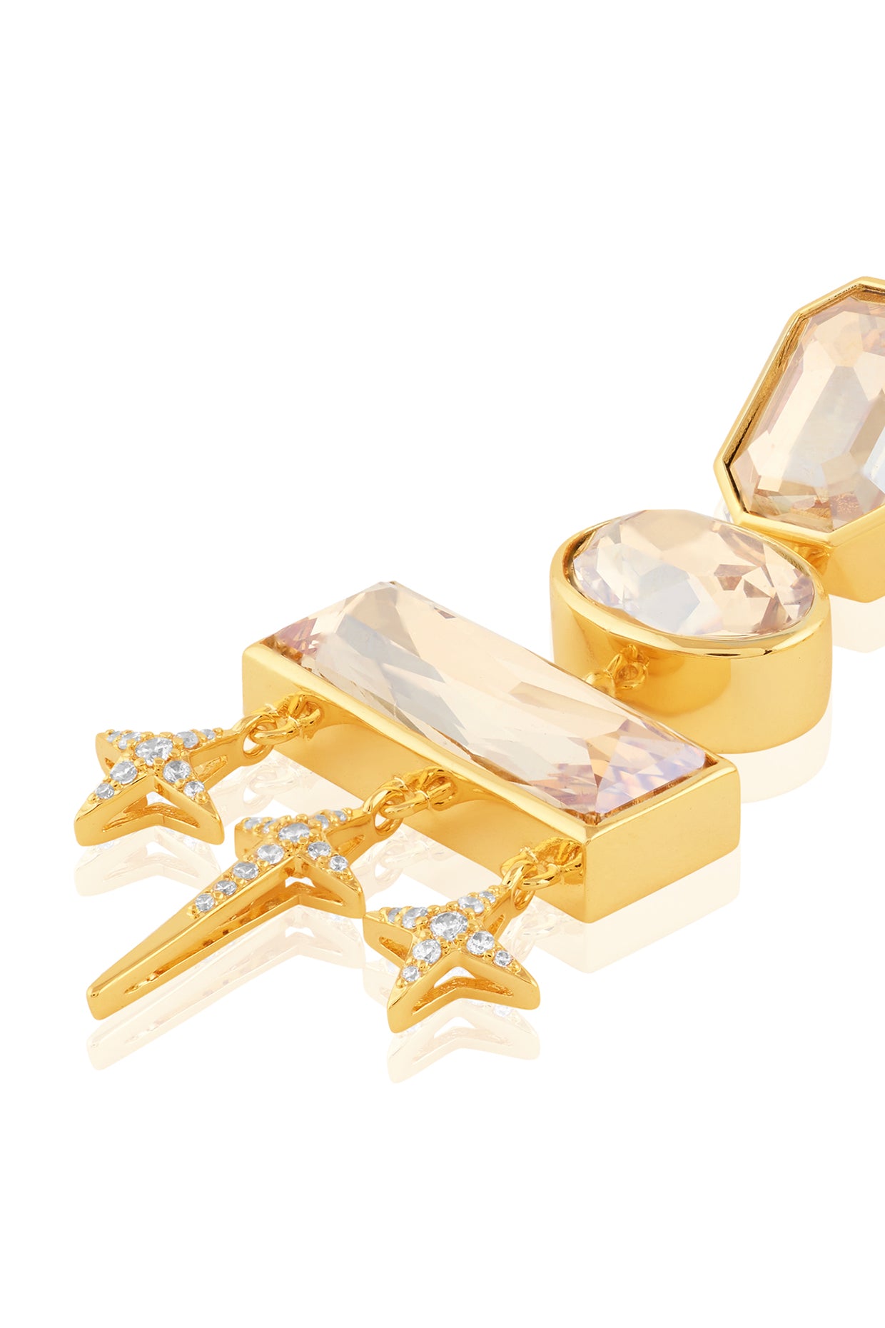 Priestessa Statement Danglers 18kt Gold Plated